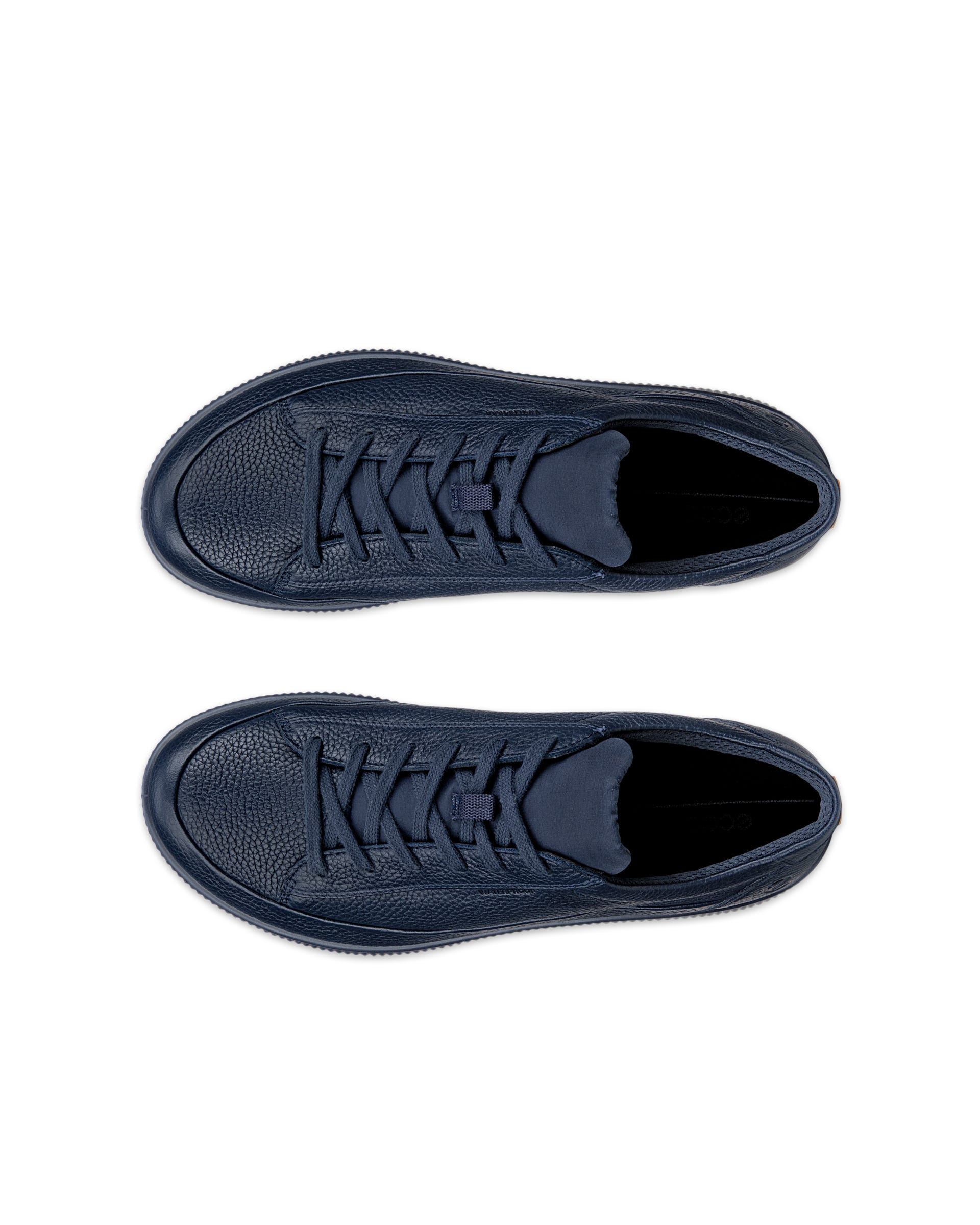 ECCO® SOFT ZERO Herren Sneaker aus Nubukleder - Blau - Top left pair