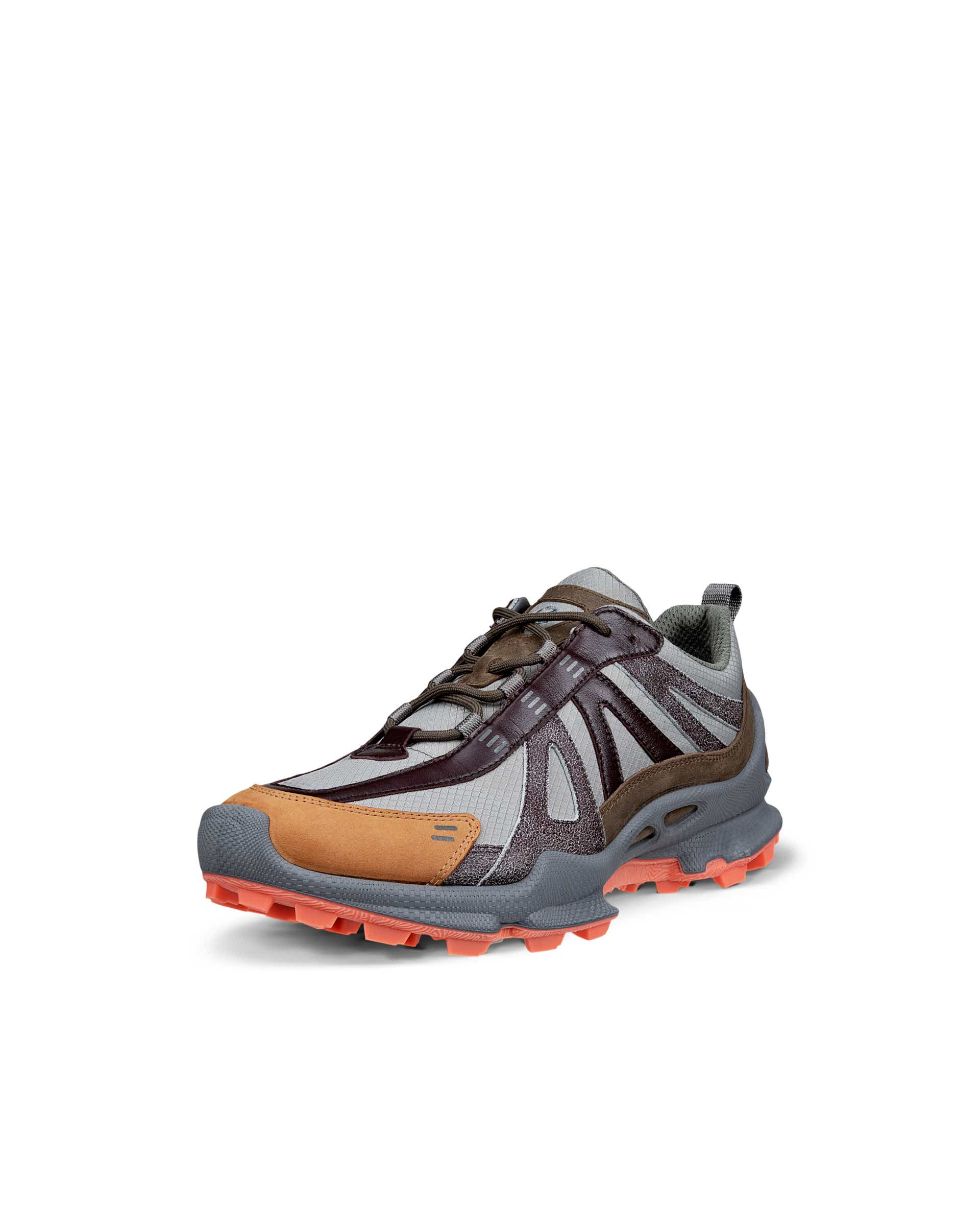 ECCO® BIOM C-Trail baskets de plein air en cuir pour homme - Gris - Main
