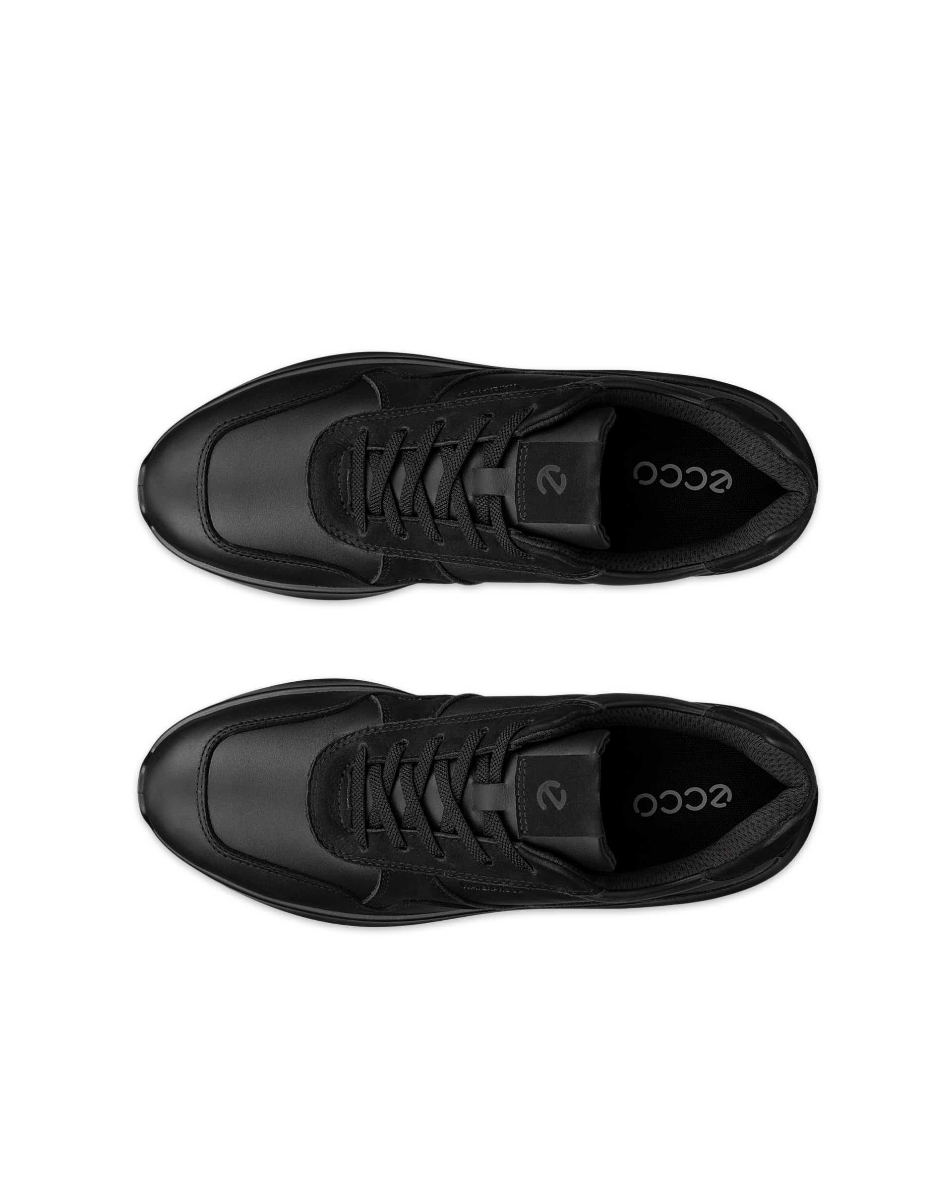 ECCO® VALERIE sneakers i læder til damer - Sort - Top left pair