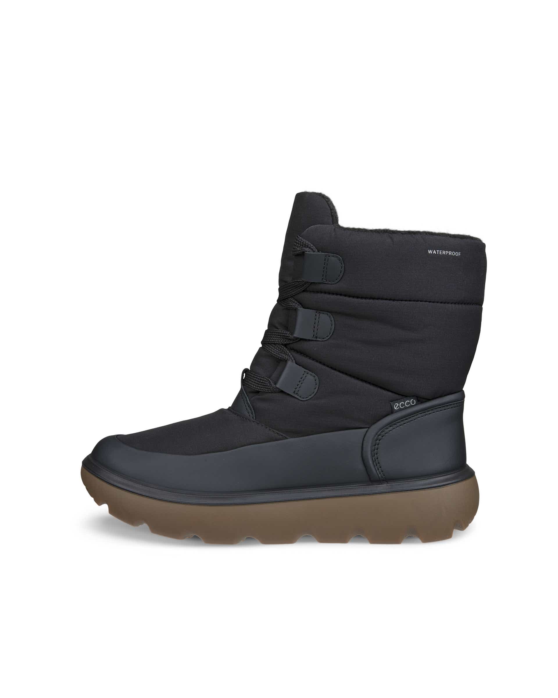 Women's ECCO® GLACIA Textile Gore-Tex Winter Boot - Black - Outside