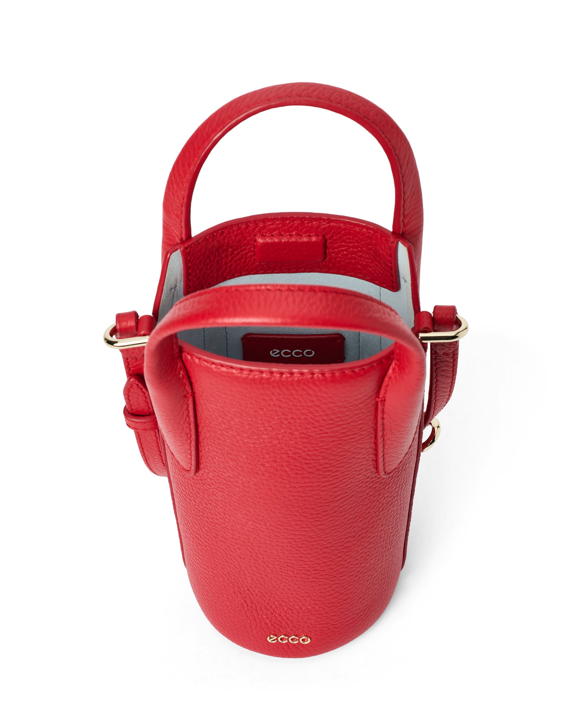 ECCO® POT BAG Damen Beuteltasche aus Leder - Rot - Main
