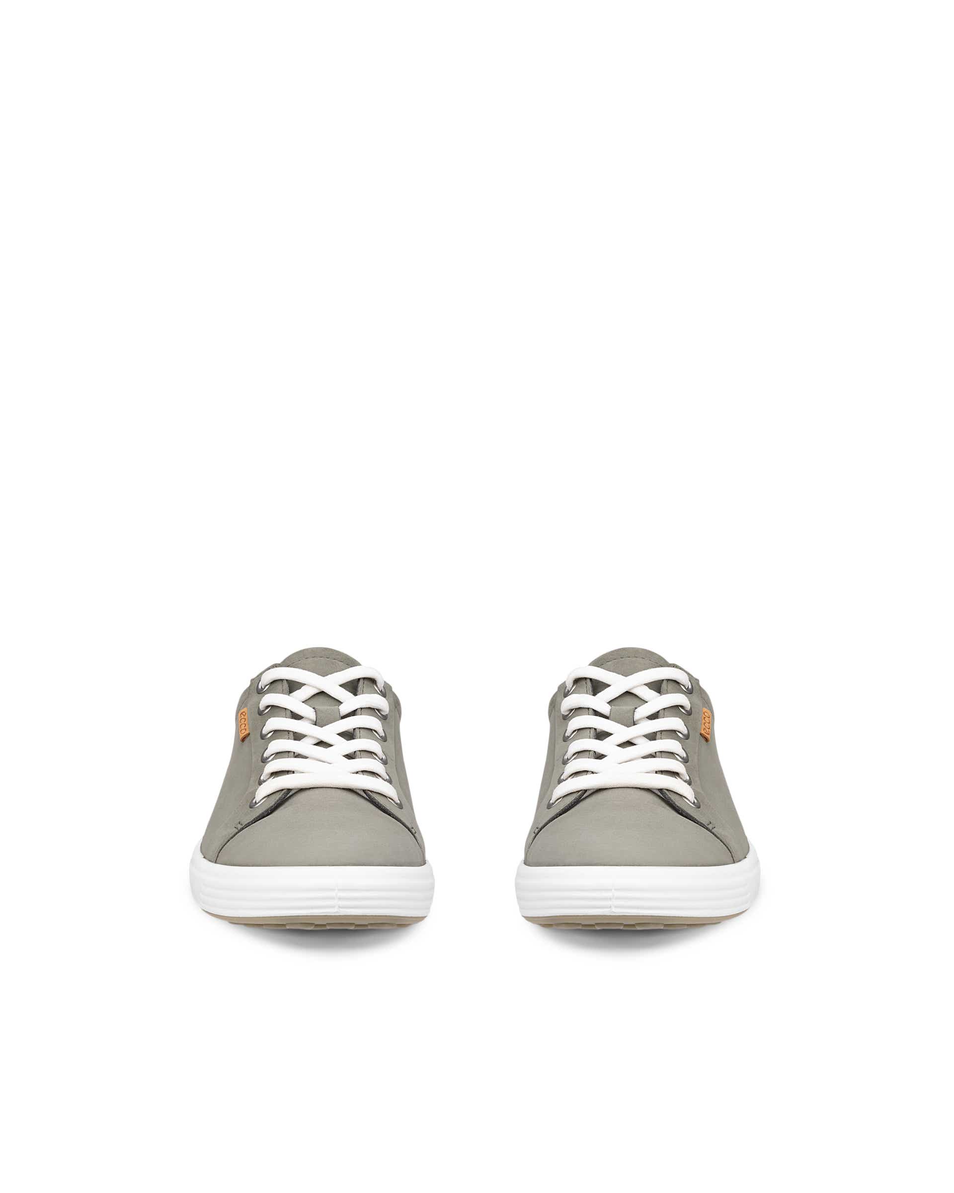 ECCO® SOFT 7 chaussures à lacet en nubuck pour femme - Vert - Front pair