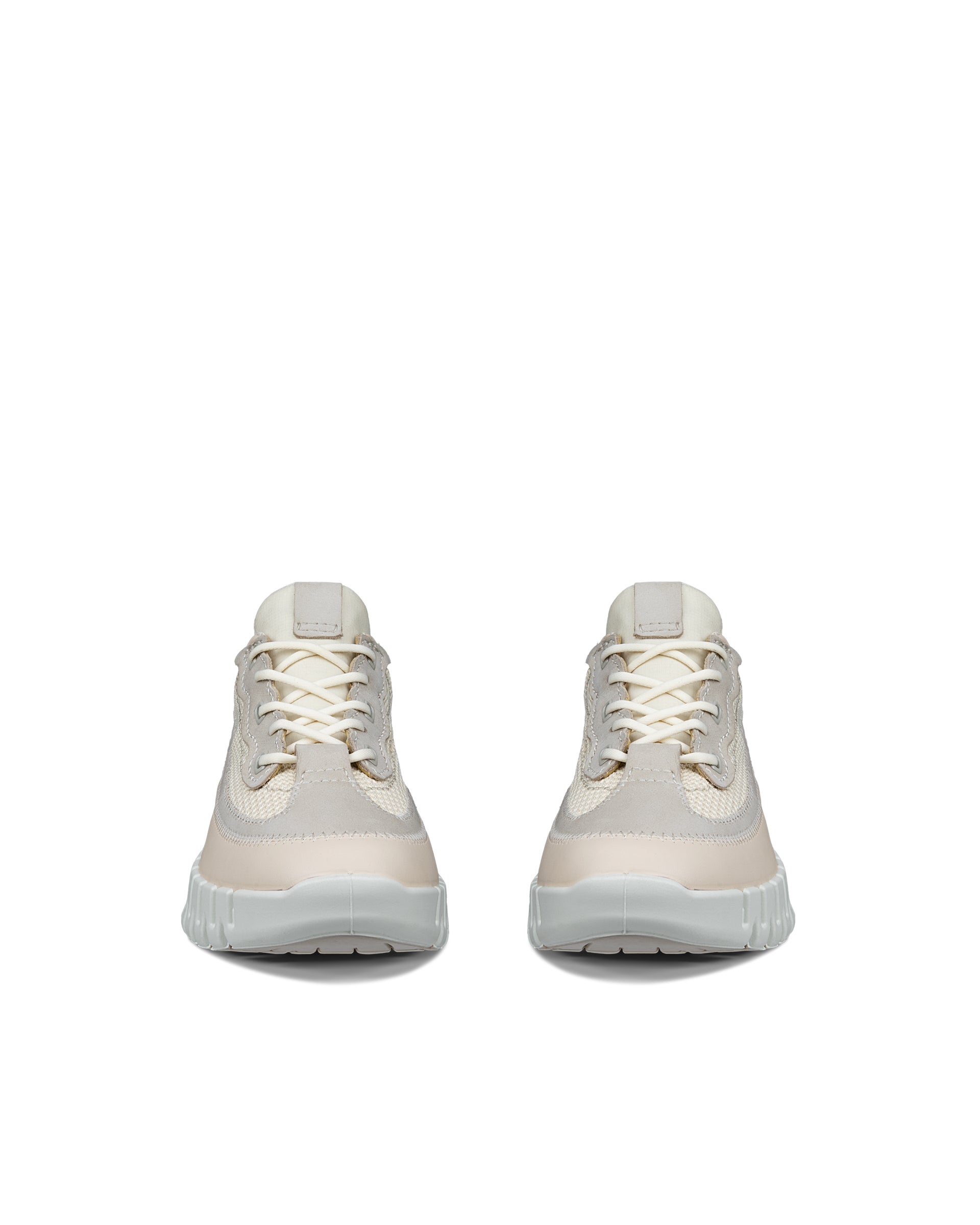 Dámske kožené tenisky ECCO® GRUUV - Béžová - Front pair