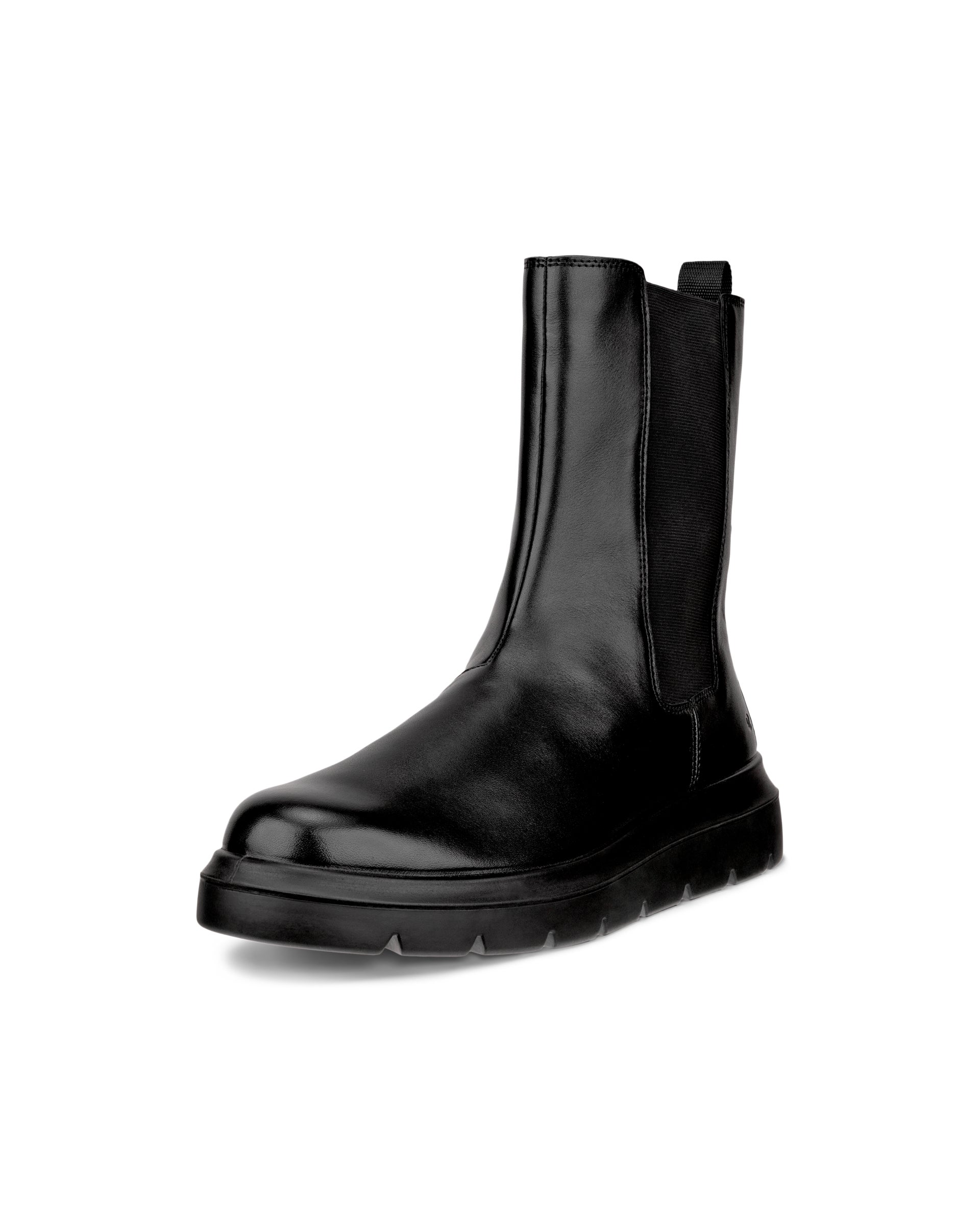 ECCO® Nouvelle nahast Chelsea poolsaapad naistele - Must - Main