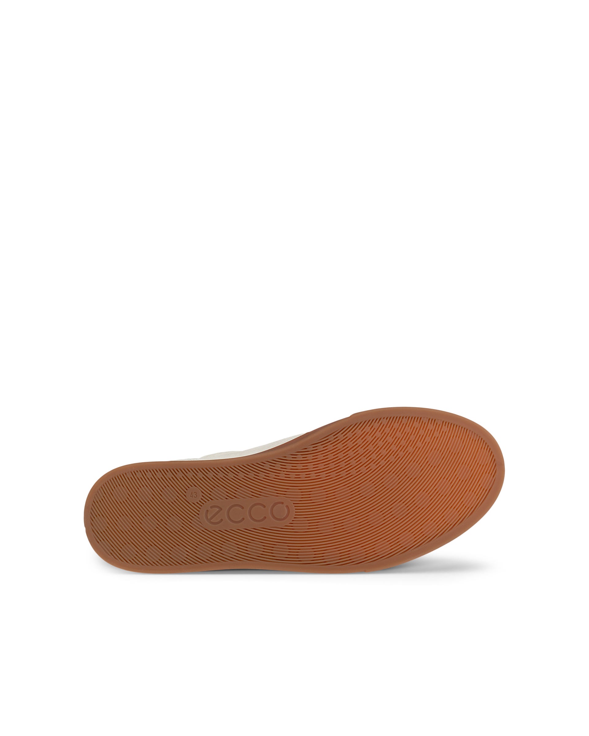 Men's ECCO® SOFT 10 Suede Trainer - Beige - Sole