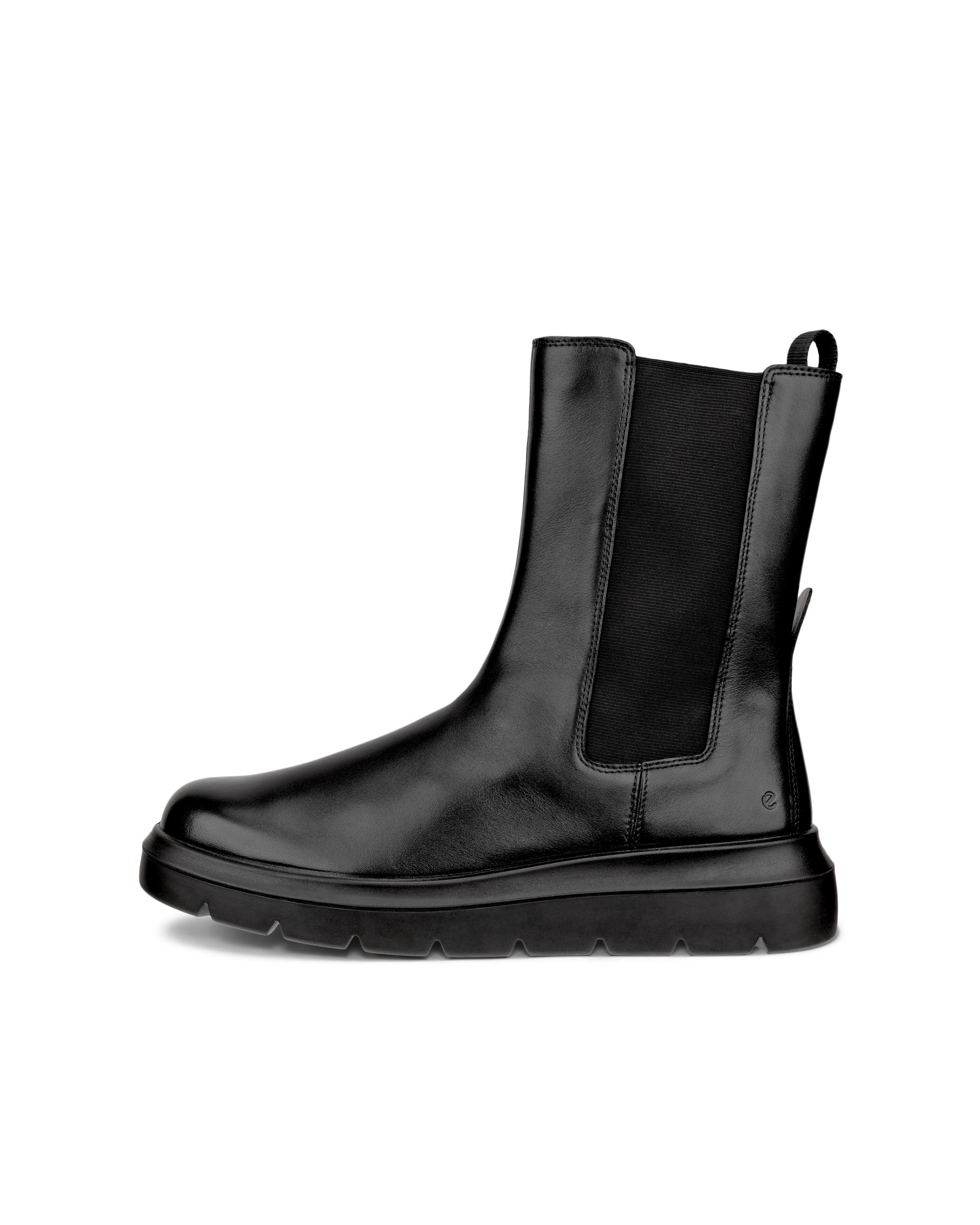 ECCO® Nouvelle nahast Chelsea poolsaapad naistele - Must - Outside