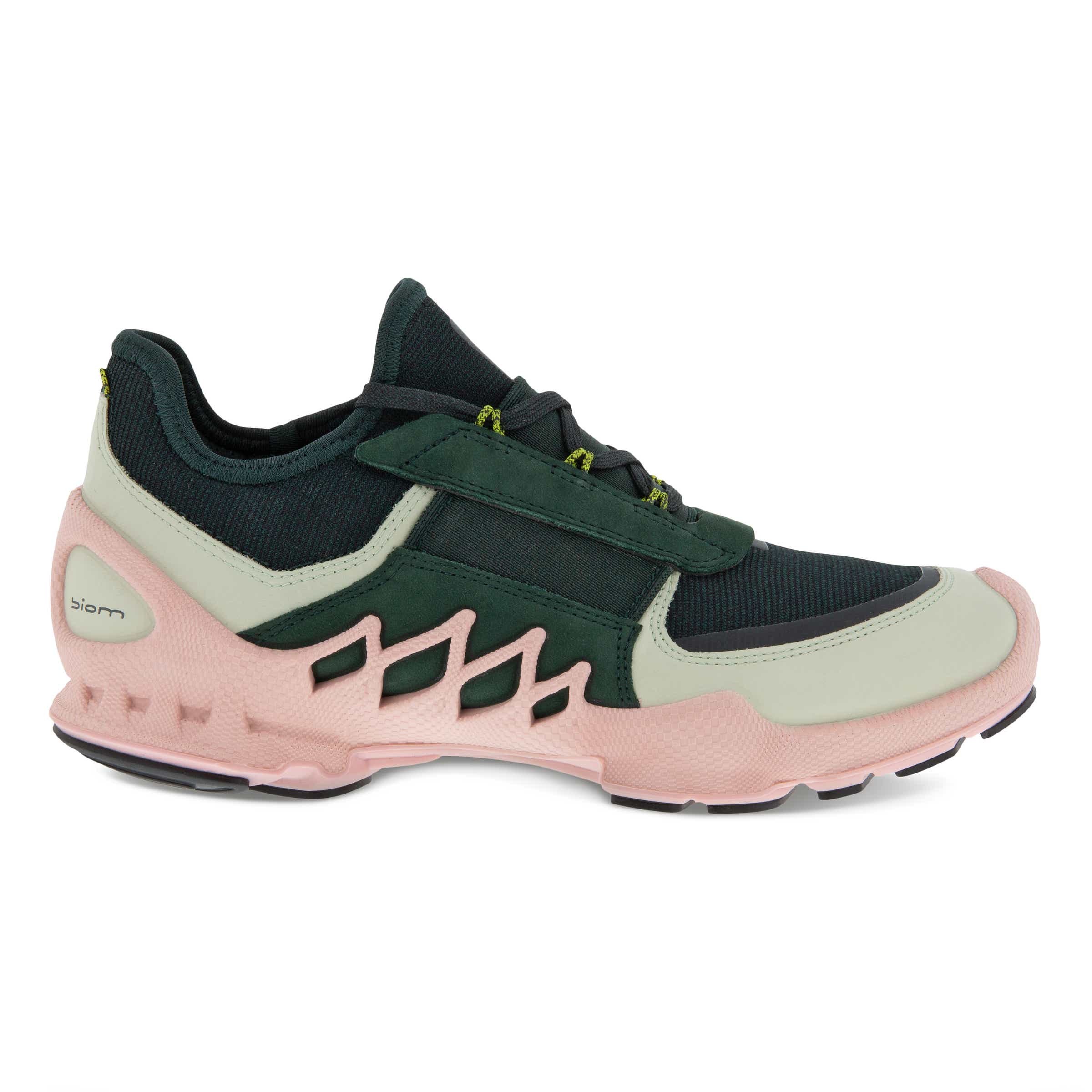 Women's ECCO® BIOM AEX Leather Outdoor Sneaker - Green - Outside