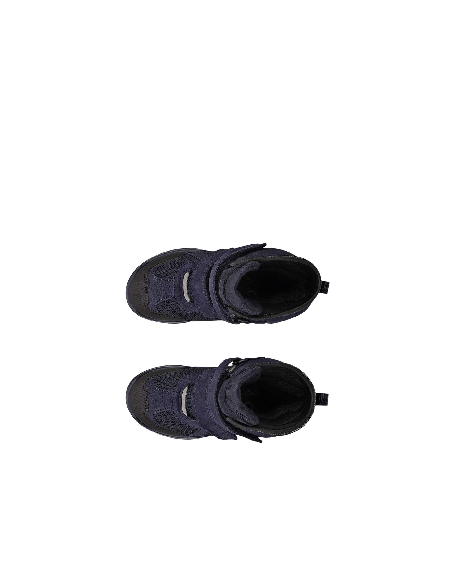 Dziecięce wodoodporne nubukowe buty zimowe ECCO® SNOW MOUNTAIN - Niebieski - Top left pair