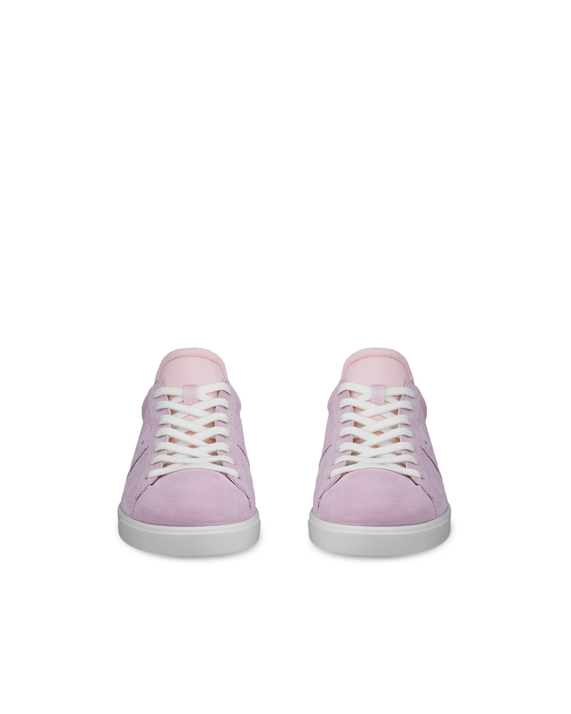 Women's ECCO® Street Lite Suede Sneaker - Pink - Front pair