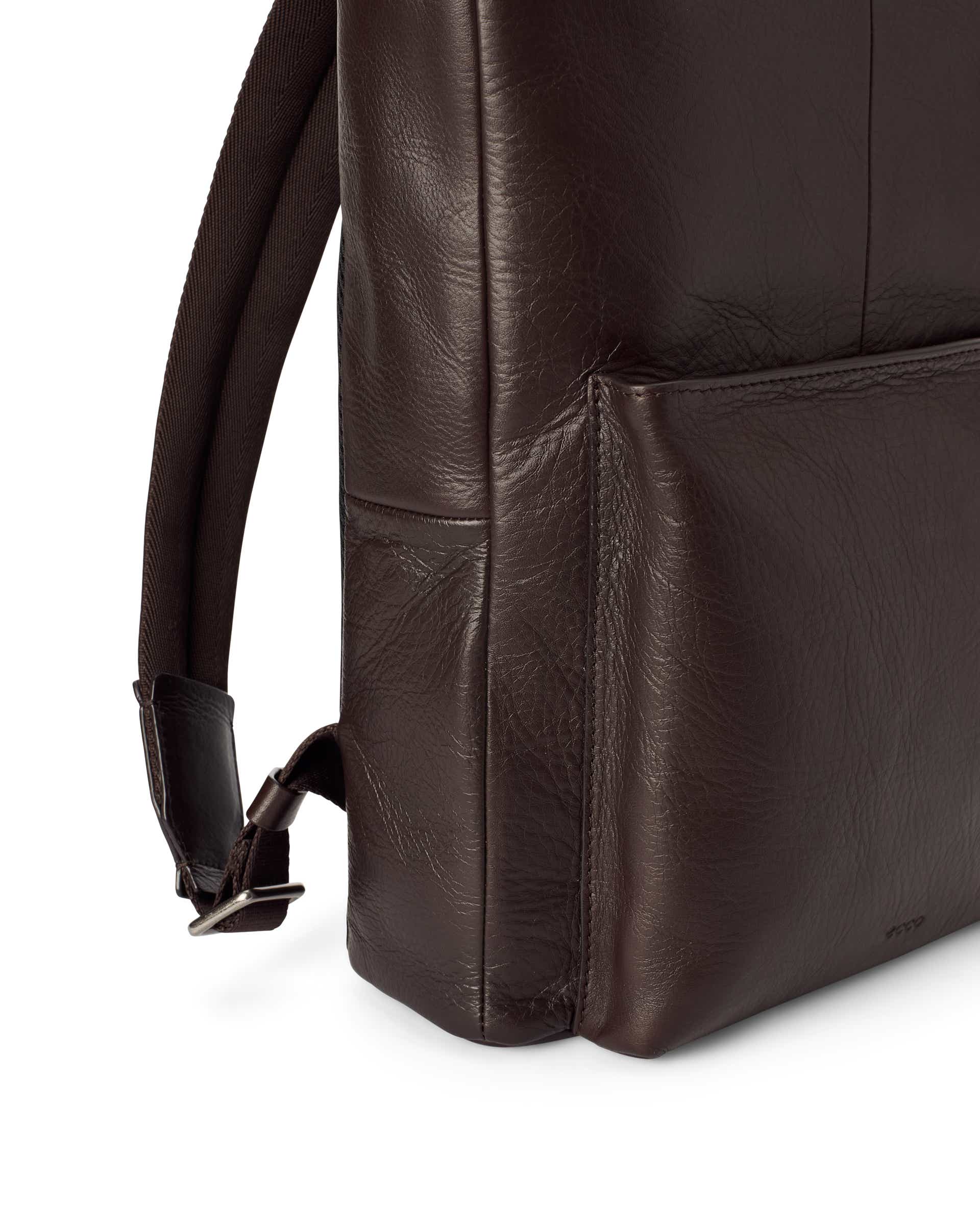 ECCO® SQUARE PACK CITY Fyrkantig ryggsäck skinn - Brun - Detail-1