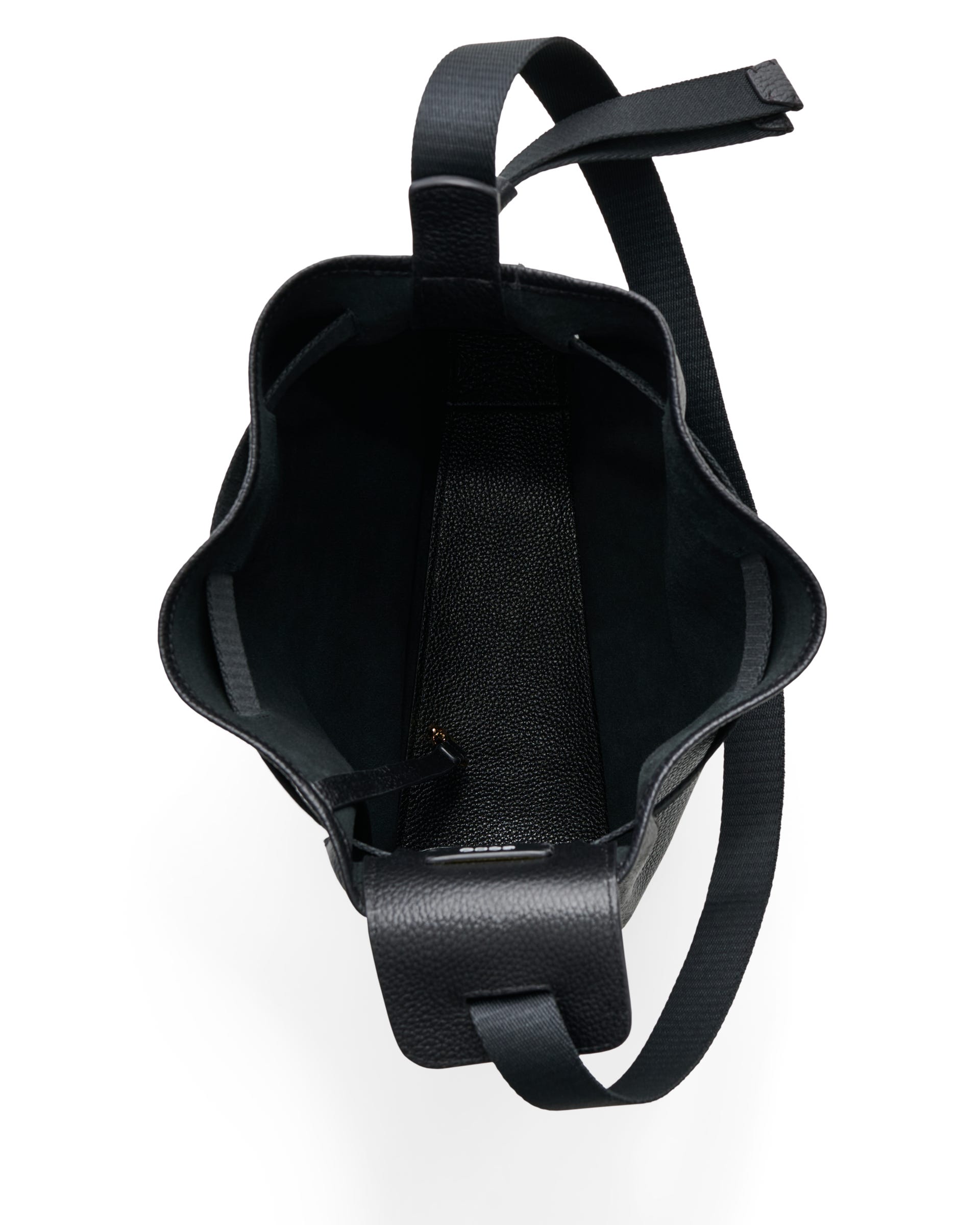 ECCO® Sail Hobo-Tasche aus Leder - Schwarz - Birdeye