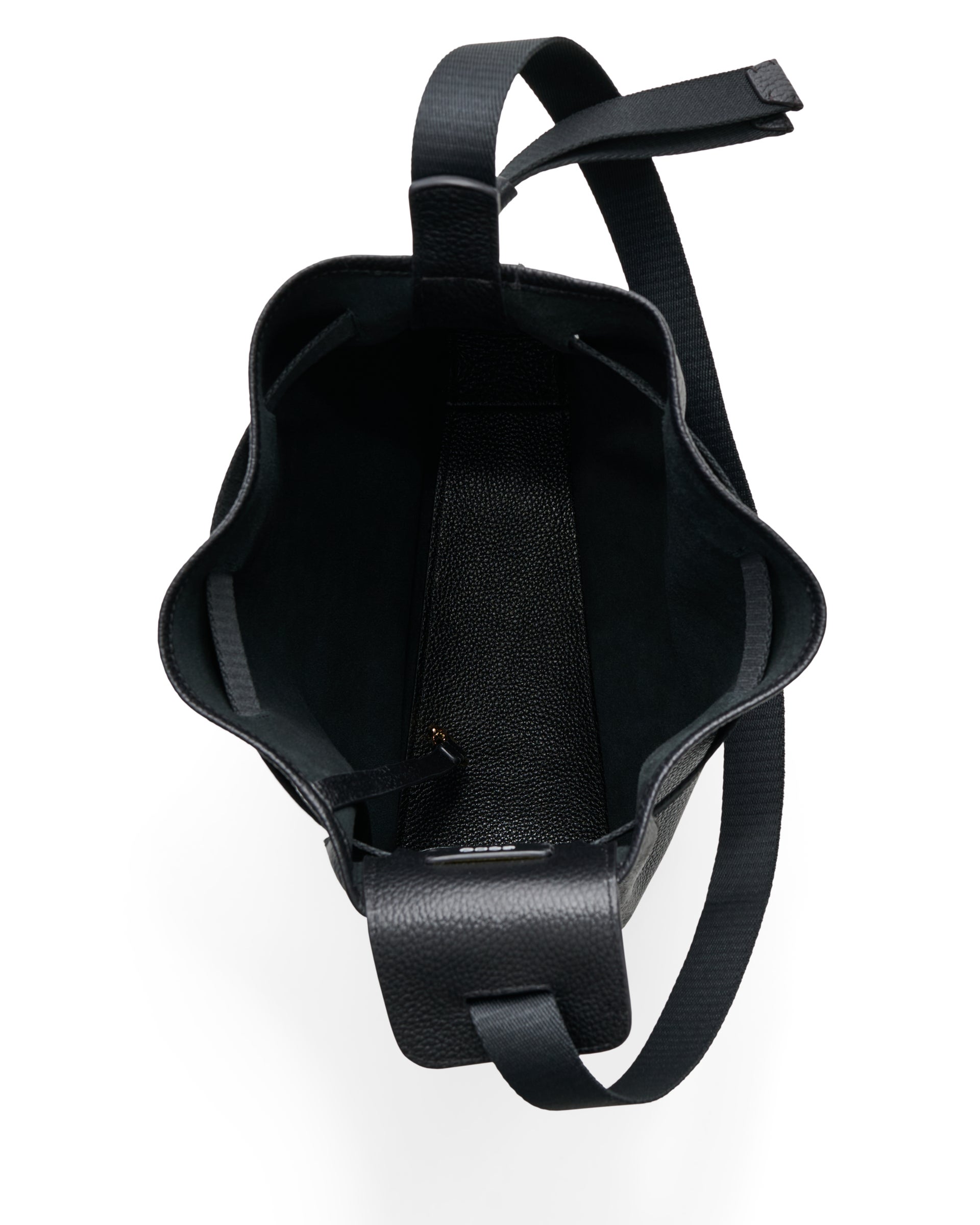 ECCO® Sail Hobo-Tasche aus Leder - Schwarz - Birdeye