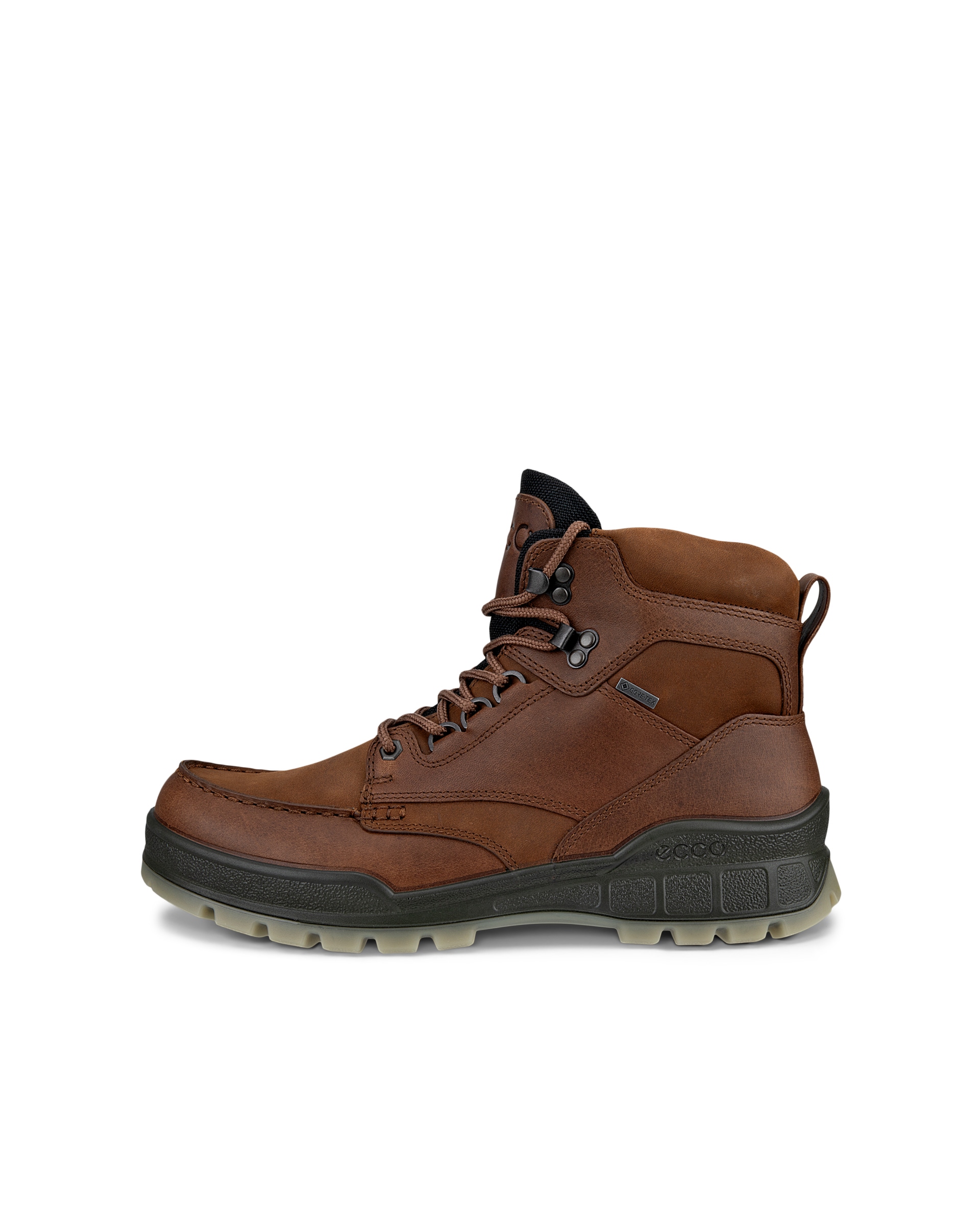 Botas caminhada meio cano Gore-Tex couro homem ECCO® Track 25 - Castanho - Outside