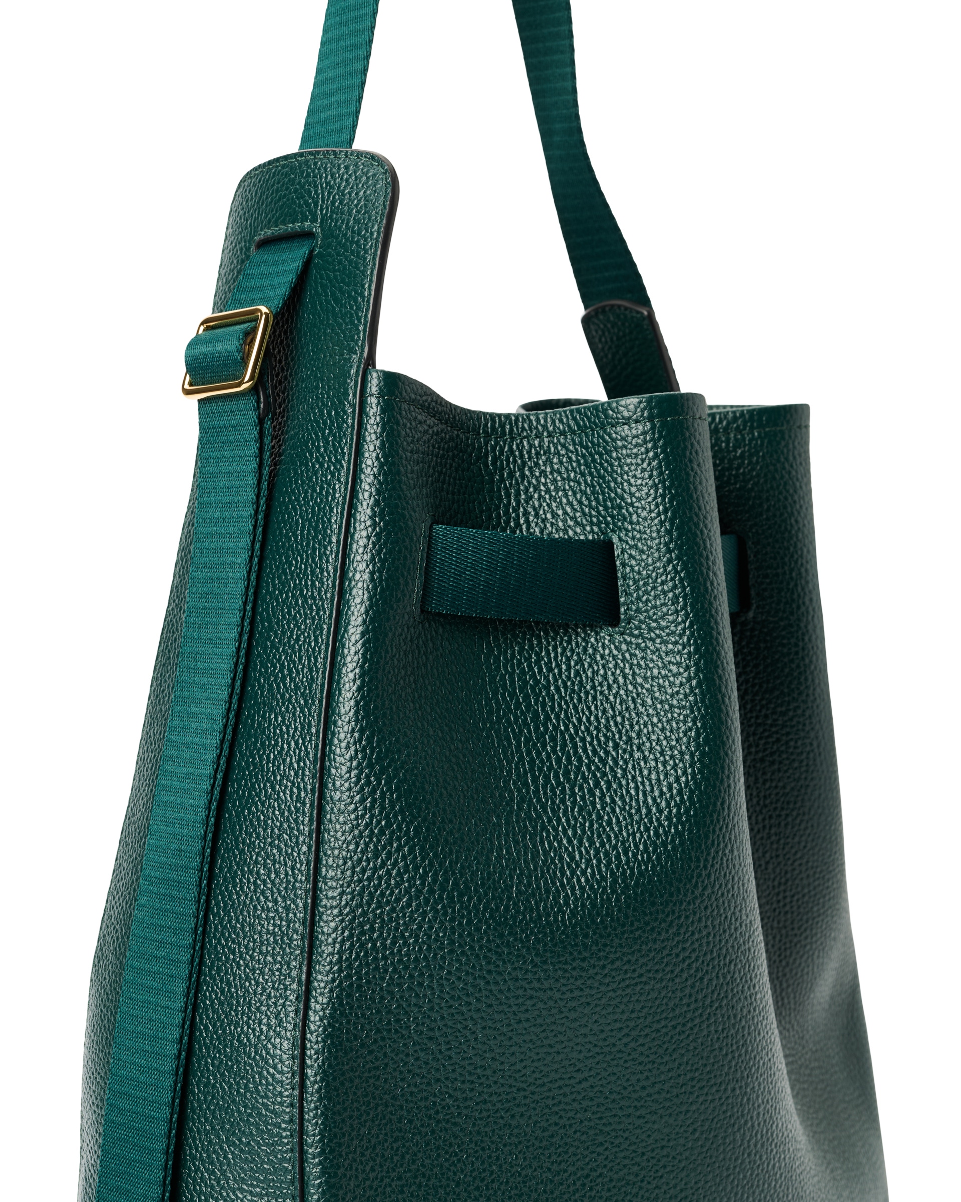 ECCO® Sail Bag kožna torba hobo - Zelena - Detail-1