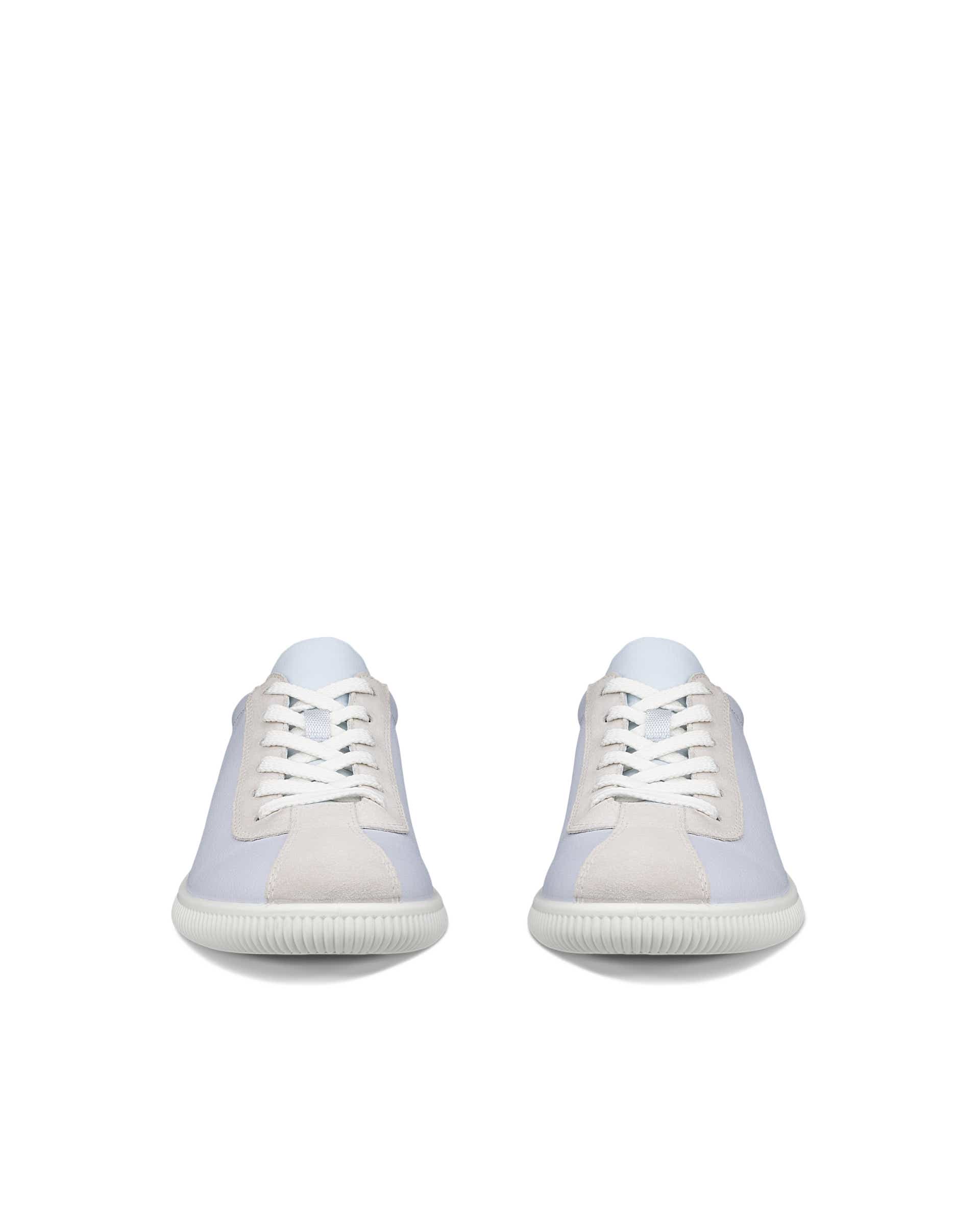 ECCO® Soft Zero Dames leren sneaker - Blauw - Front pair