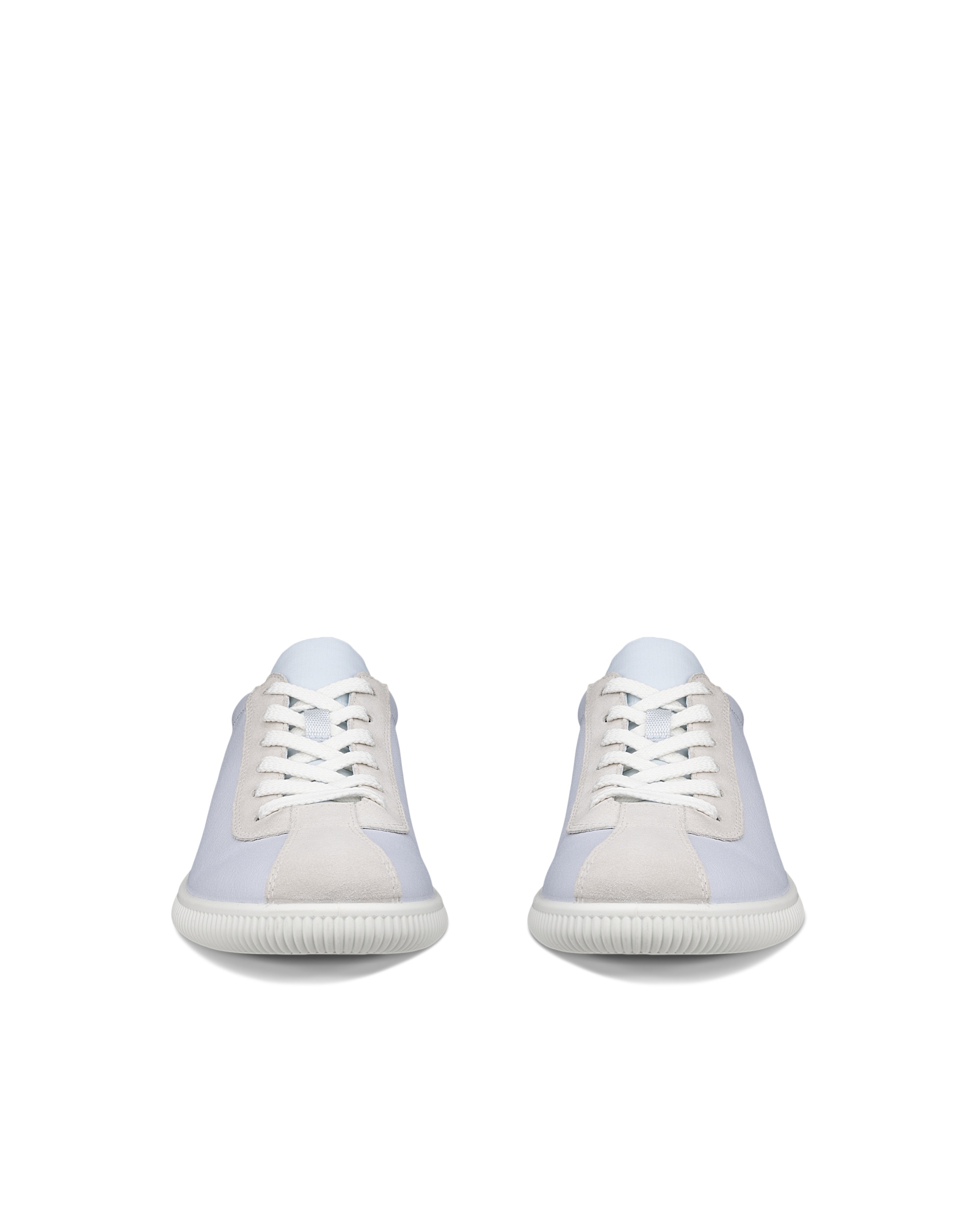 ECCO® Soft Zero Dames leren sneaker - Blauw - Front pair