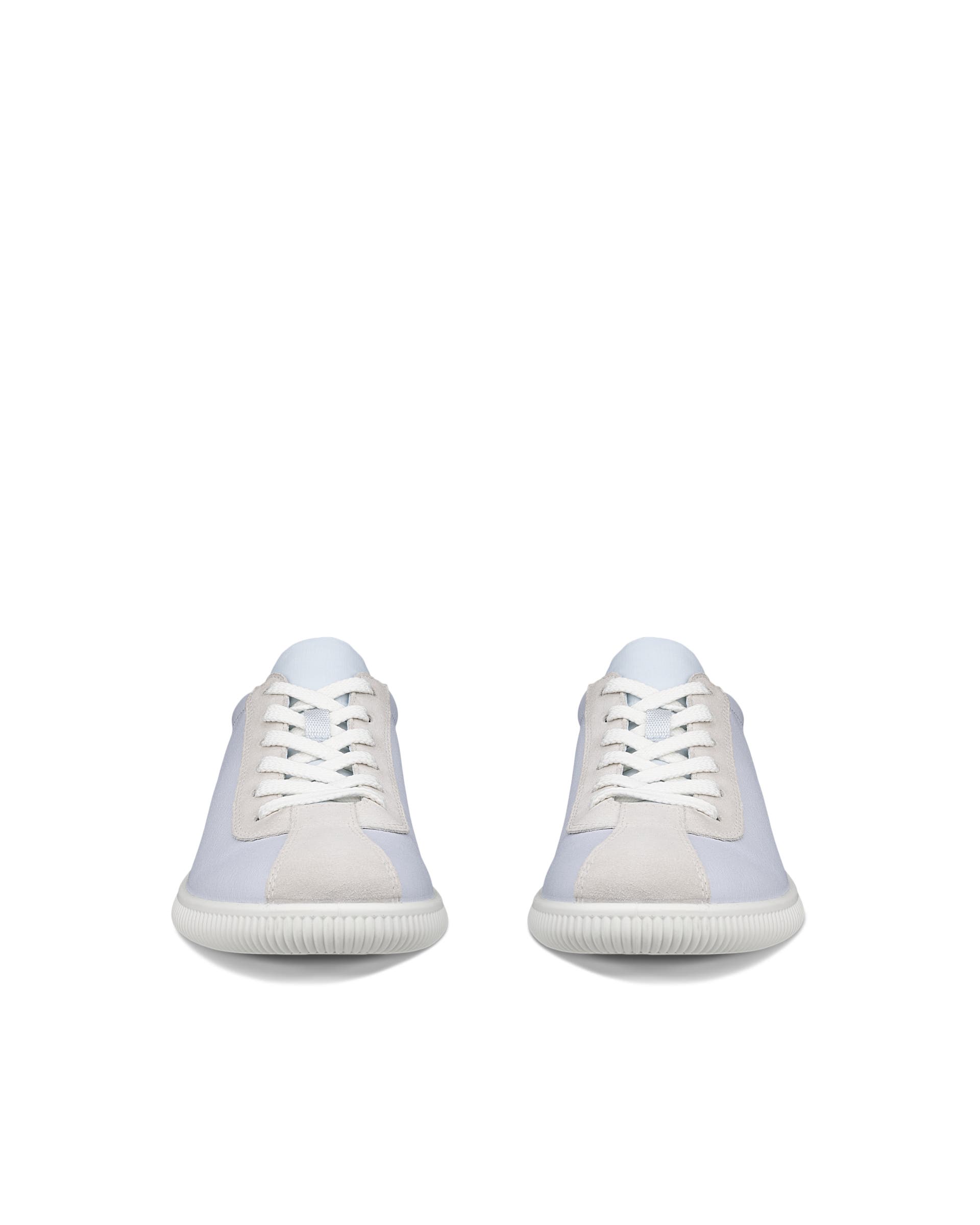 ECCO® Soft Zero baskets en cuir pour femme - Bleu - Front pair