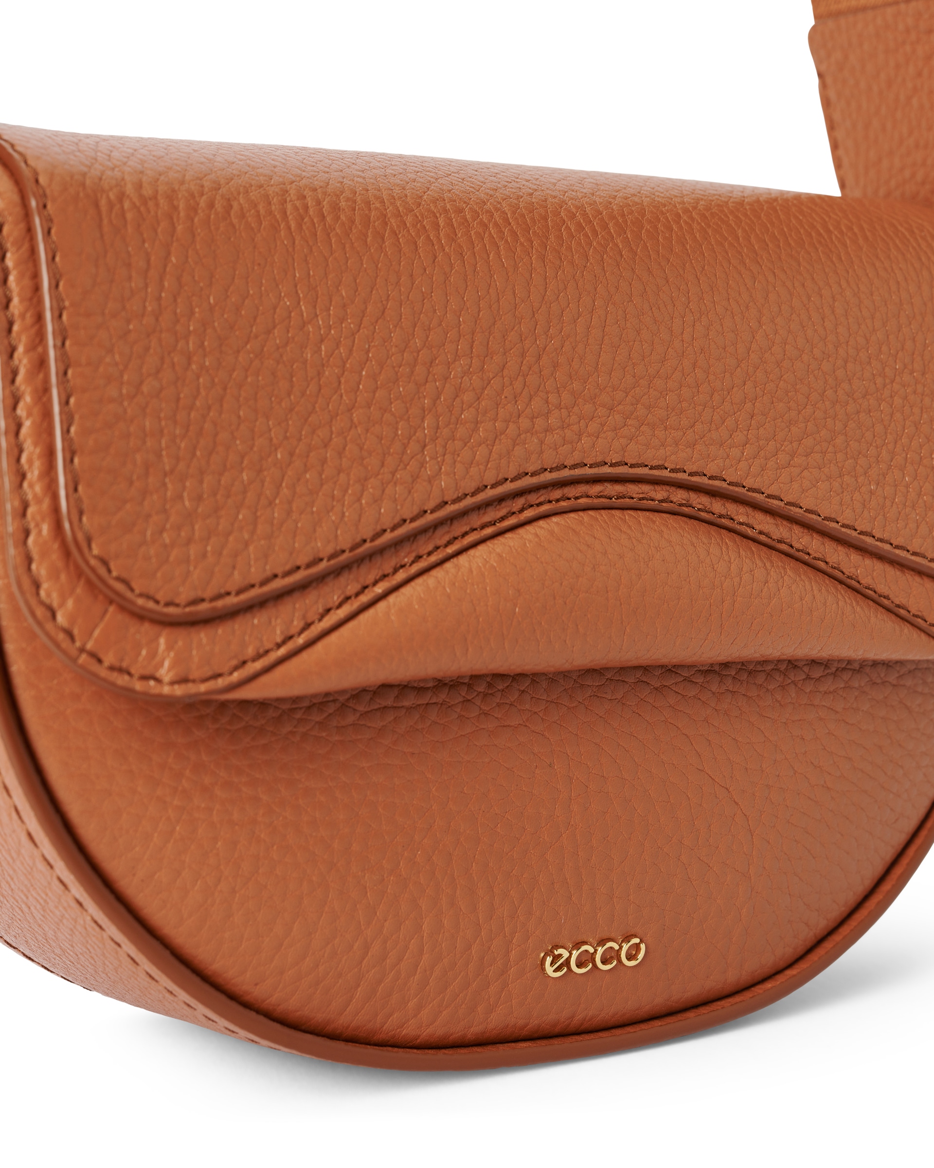ECCO® Saddle Bag kožna torba preko ramena - Smeđa - Detail-1