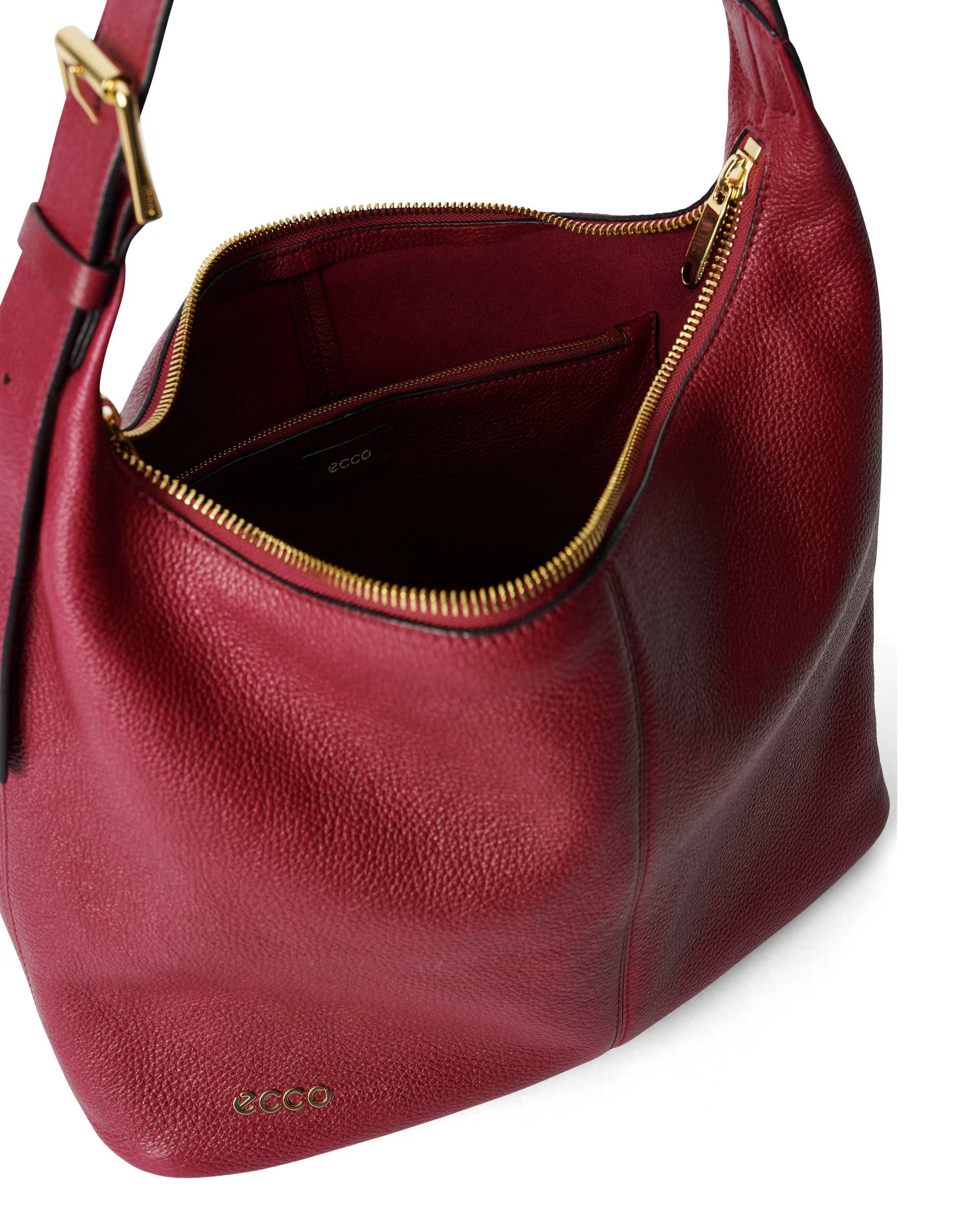 ECCO® Hobo sac hobo en cuir - Rouge - Inside