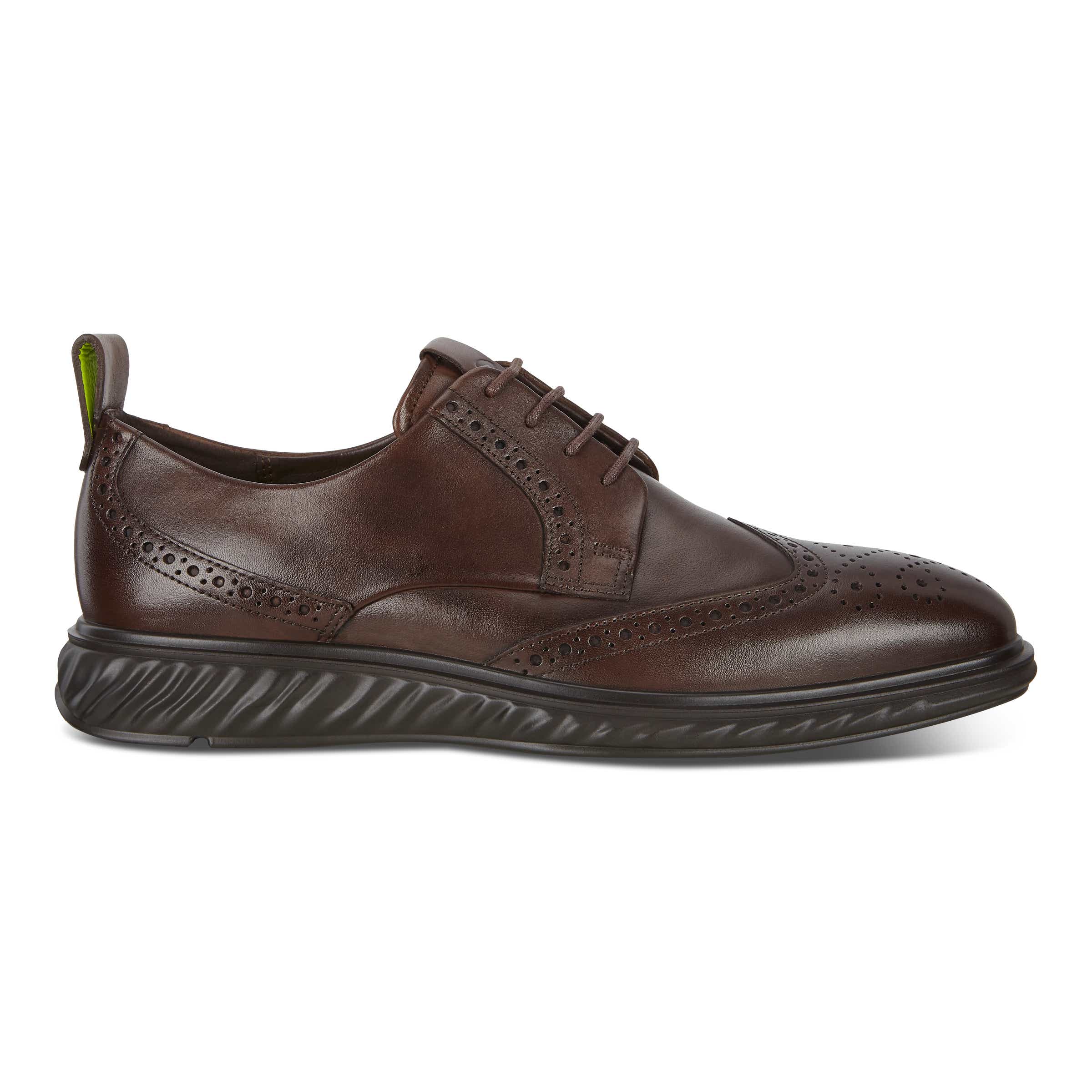 ECCO ST.1 Hybrid Lite メンズ レザーウィングチップダービーシューズ ECCO ST.1 Hybrid Lite メンズ レザーウィングチップダービーシューズ
