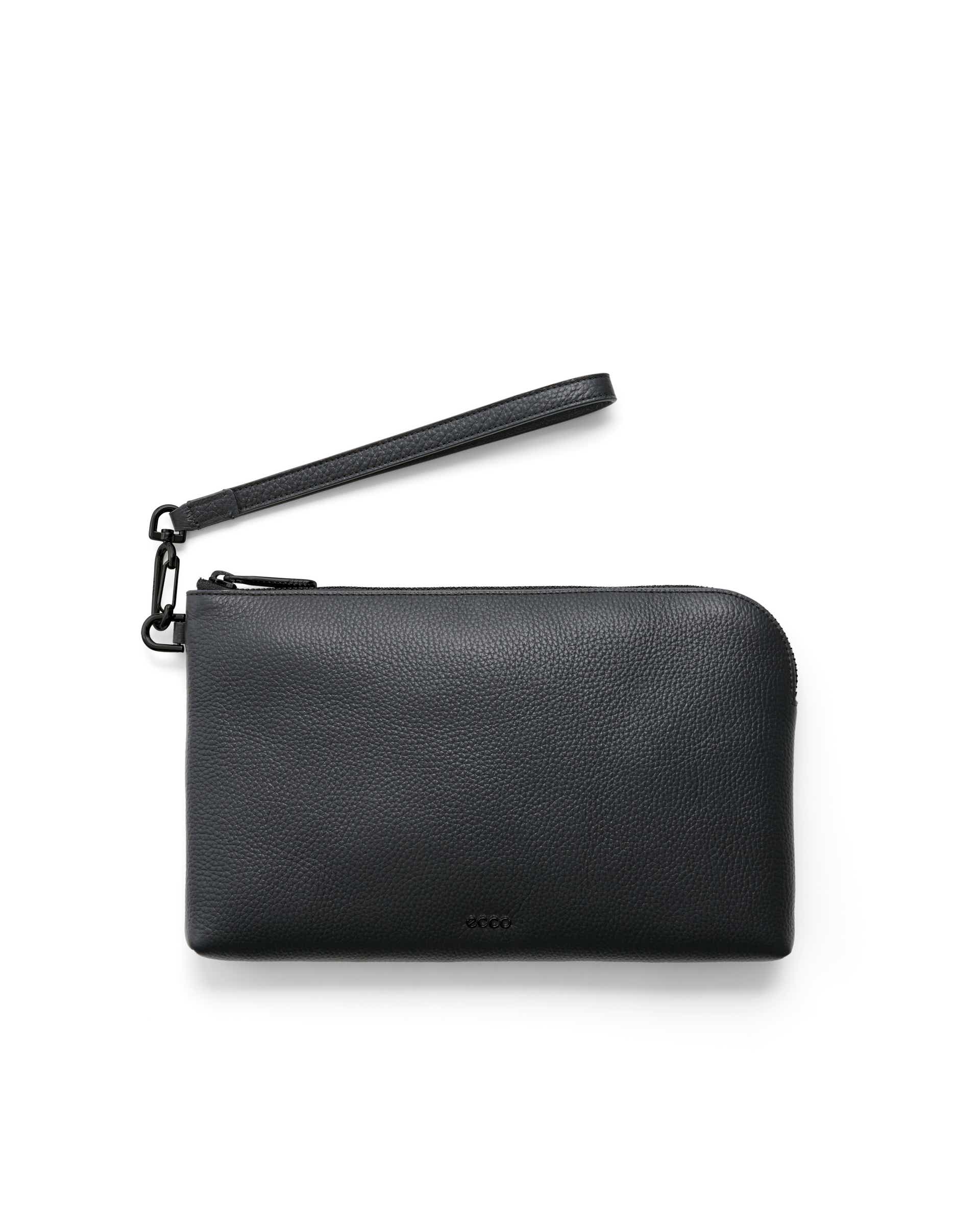 ECCO® Wristlet kožna ručna torbica - Crna - Main