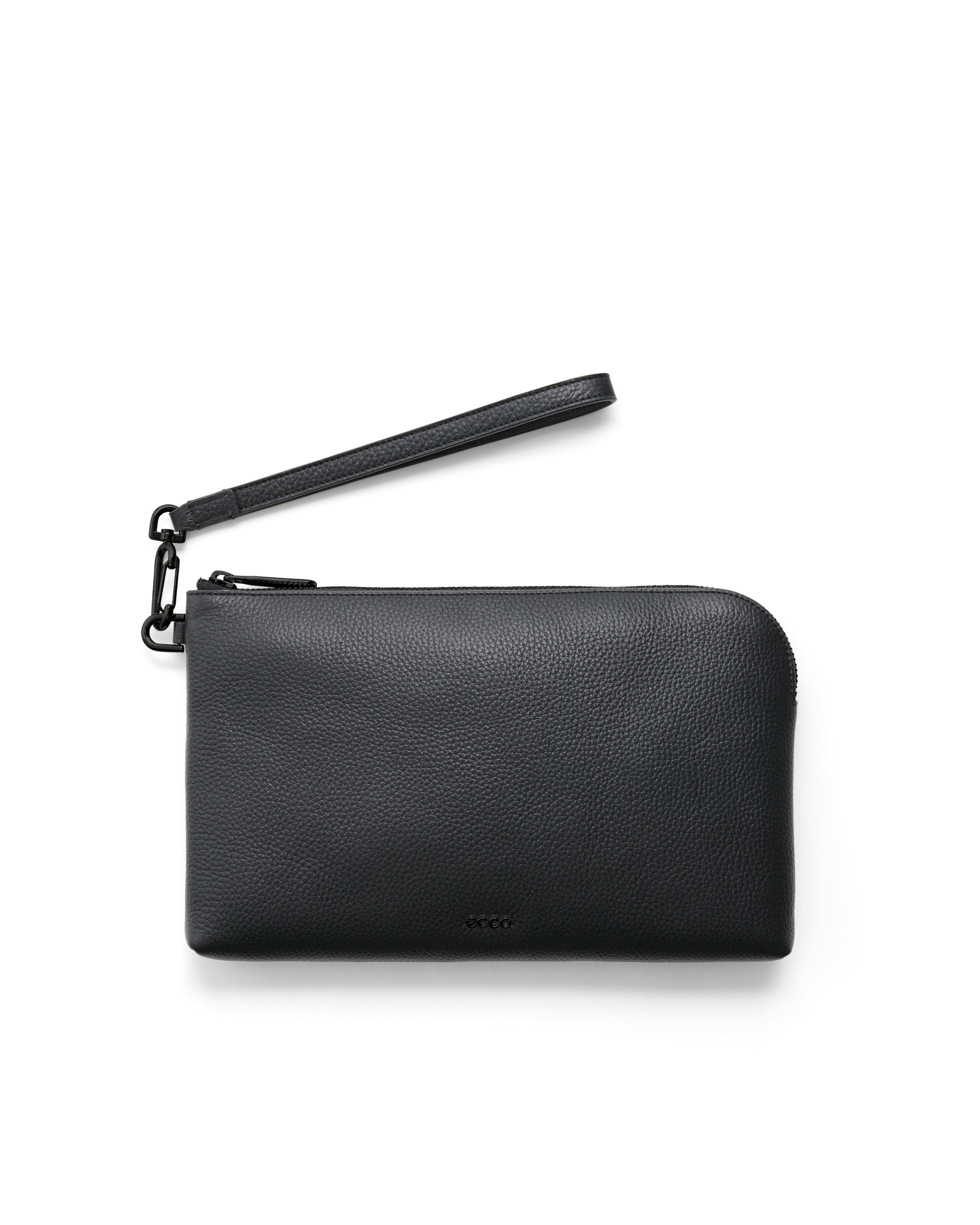 ECCO® Wristlet kožna ručna torbica - Crna - Main