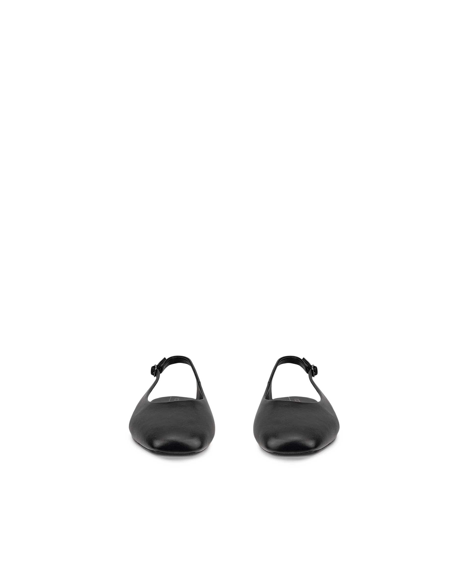 ECCO MARGOT SLING BACK FLAT - Black - Front pair