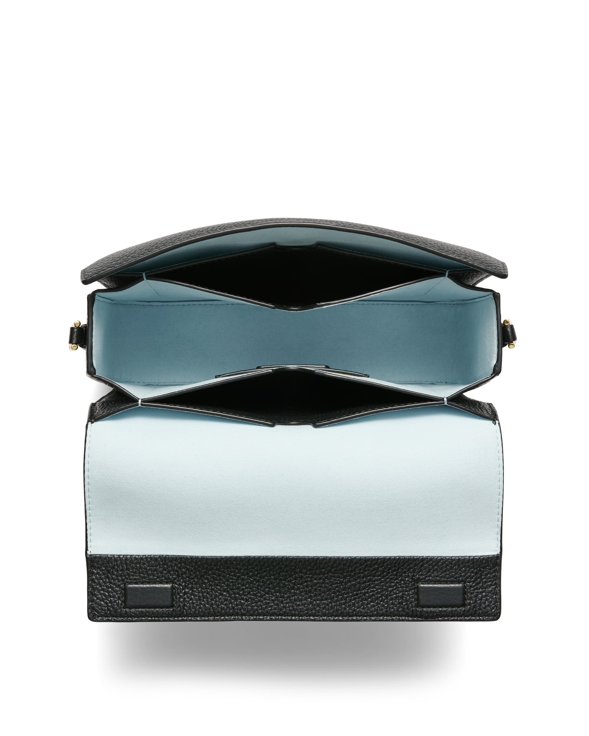 ECCO® 가죽 핀치 크로스바디 백 - 블랙 - Birdeye