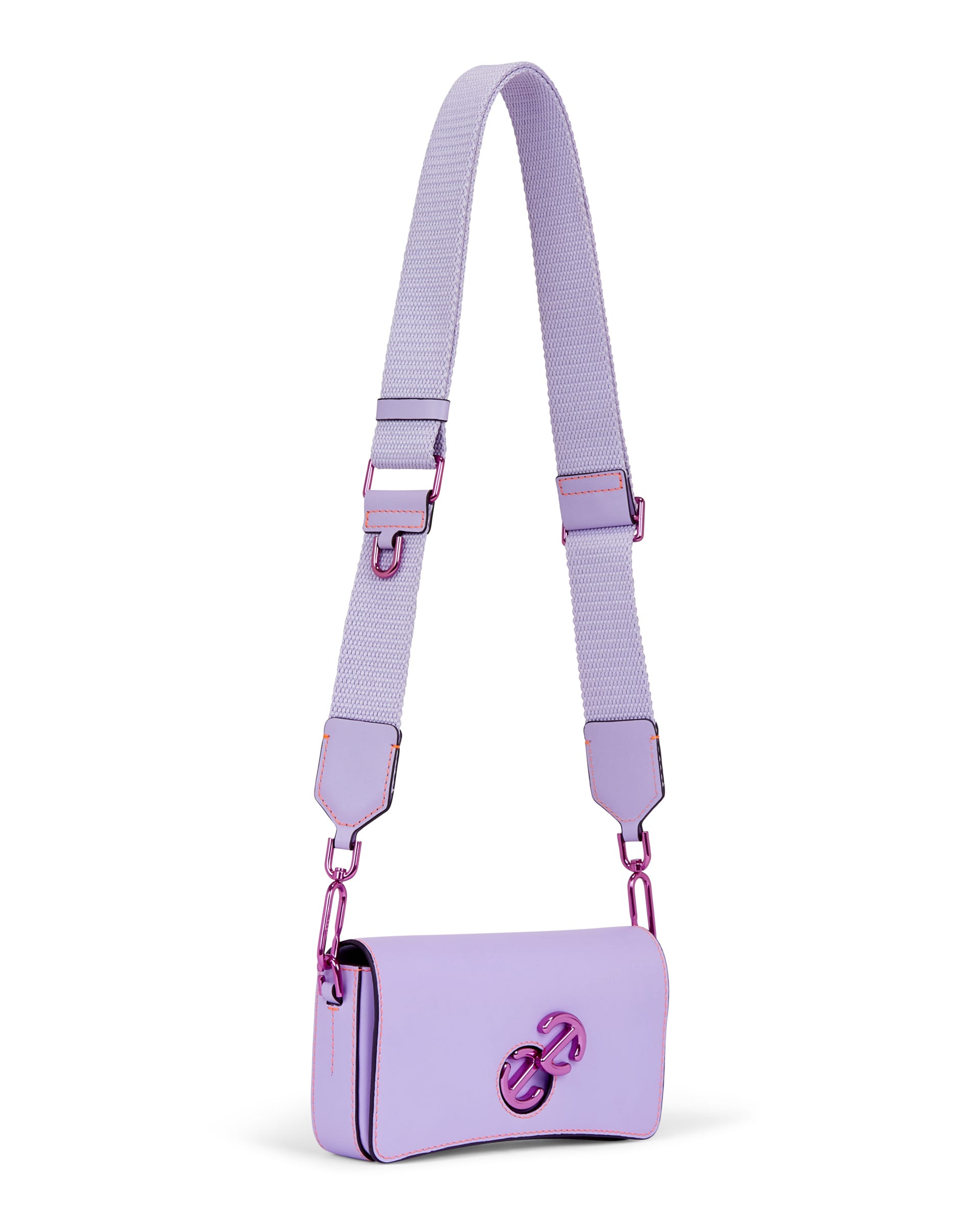 ECCO Pinch Small Lock Wave レザークロスボディバッグ - パープル - Main