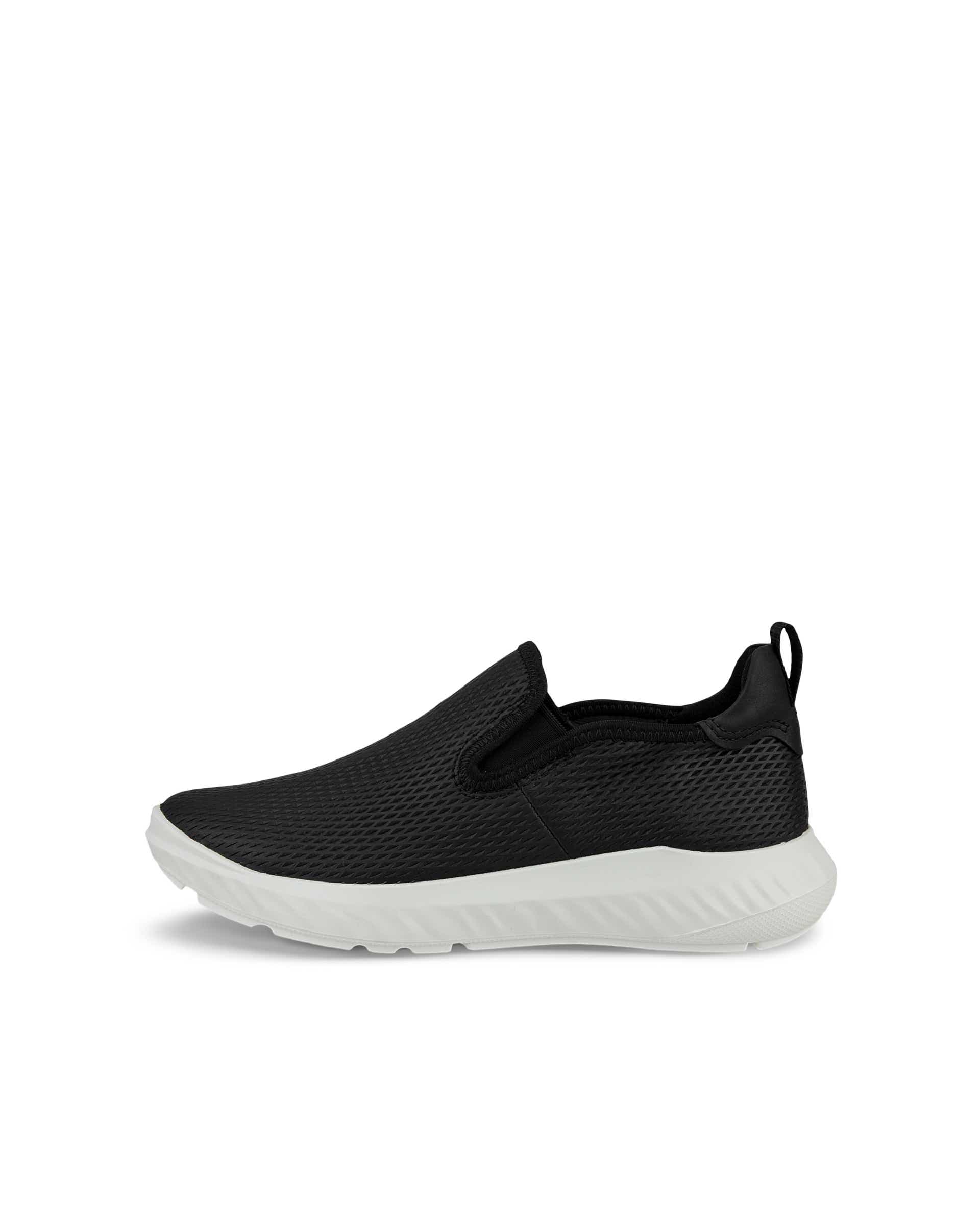 ECCO ATH 1F ウィメンズ レザースリッポンスニーカー - ブラック - Outside