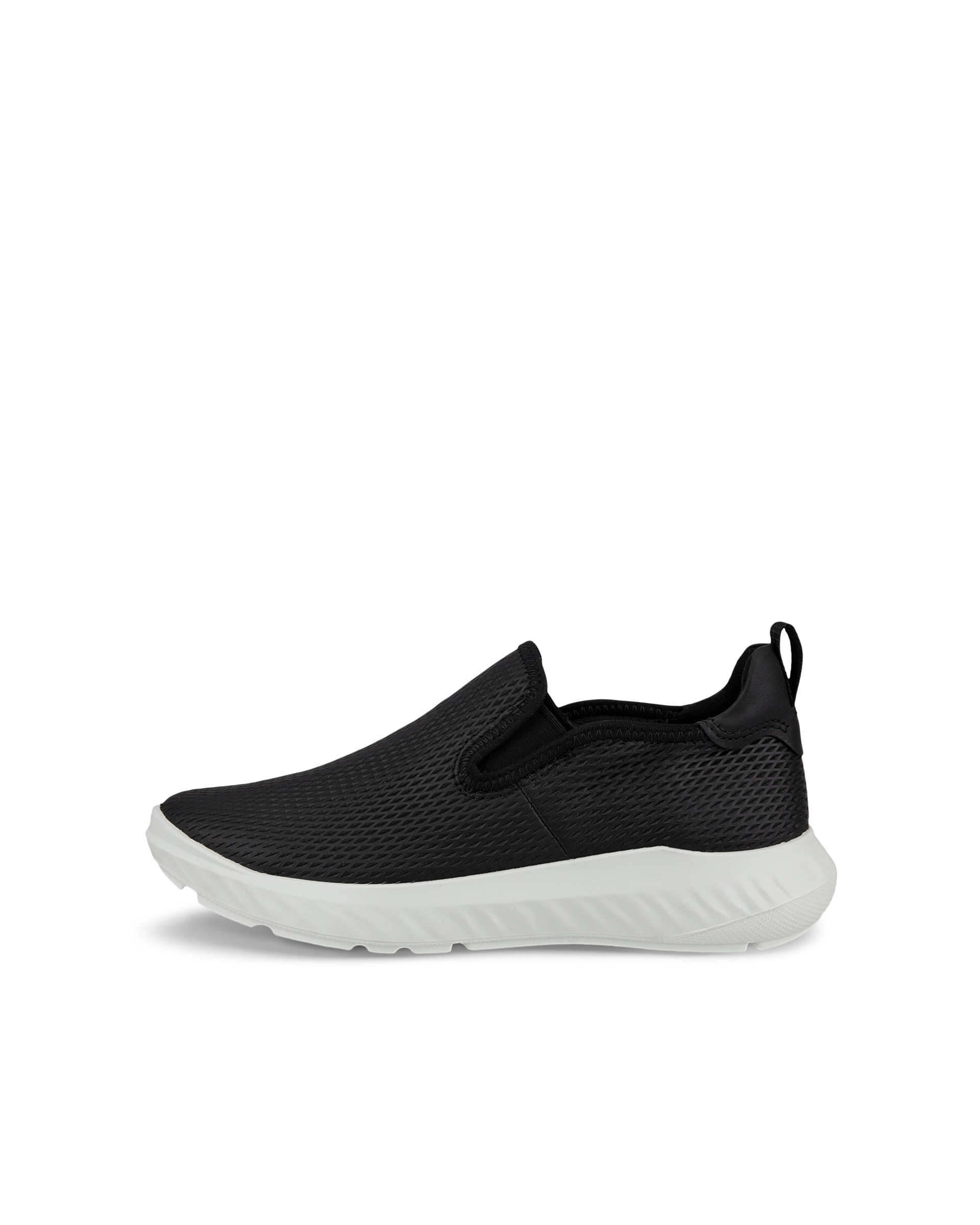 ECCO ATH 1F ウィメンズ レザースリッポンスニーカー - ブラック - Outside