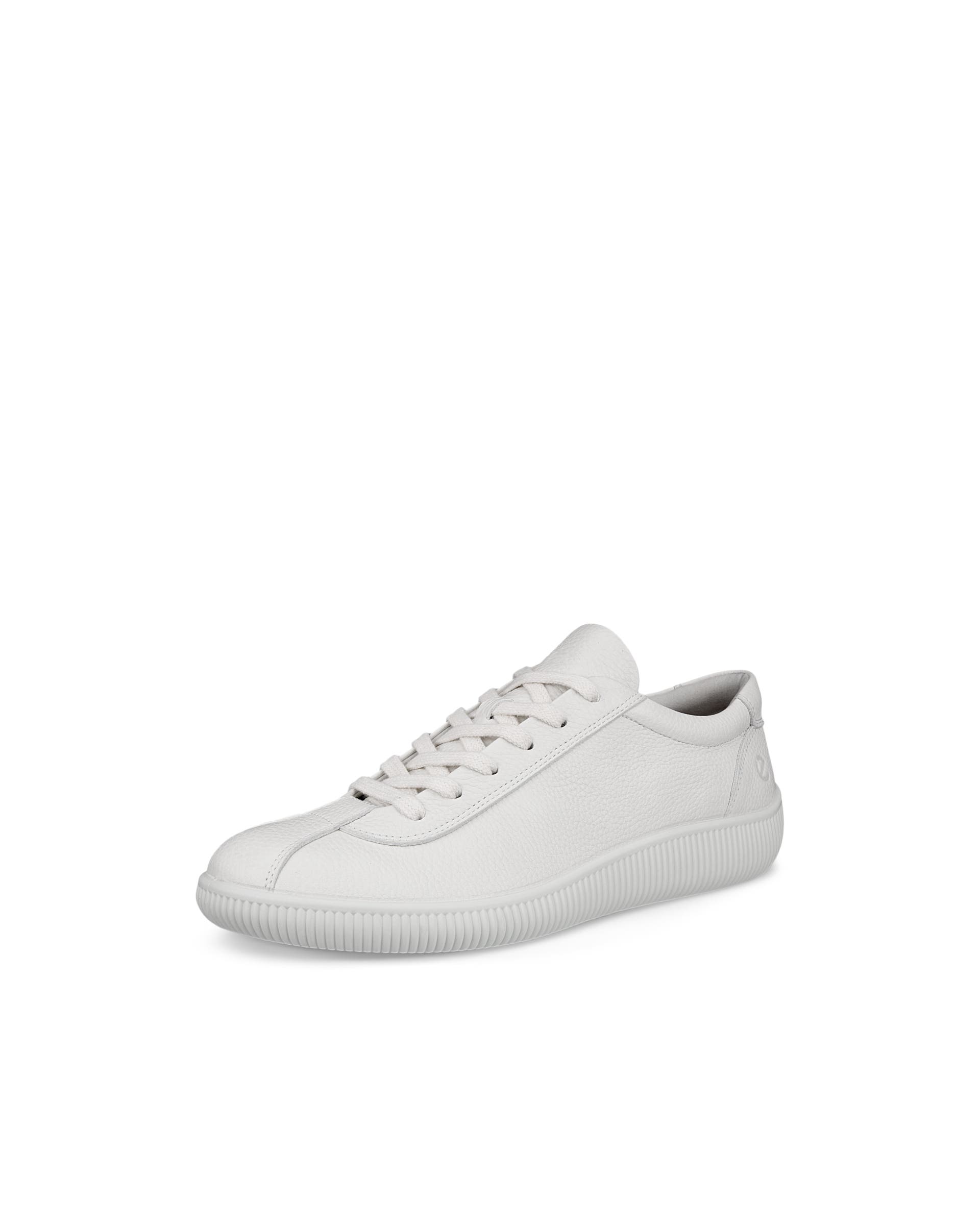 Men's ECCO® Soft Zero Leather Sneaker - White - Main