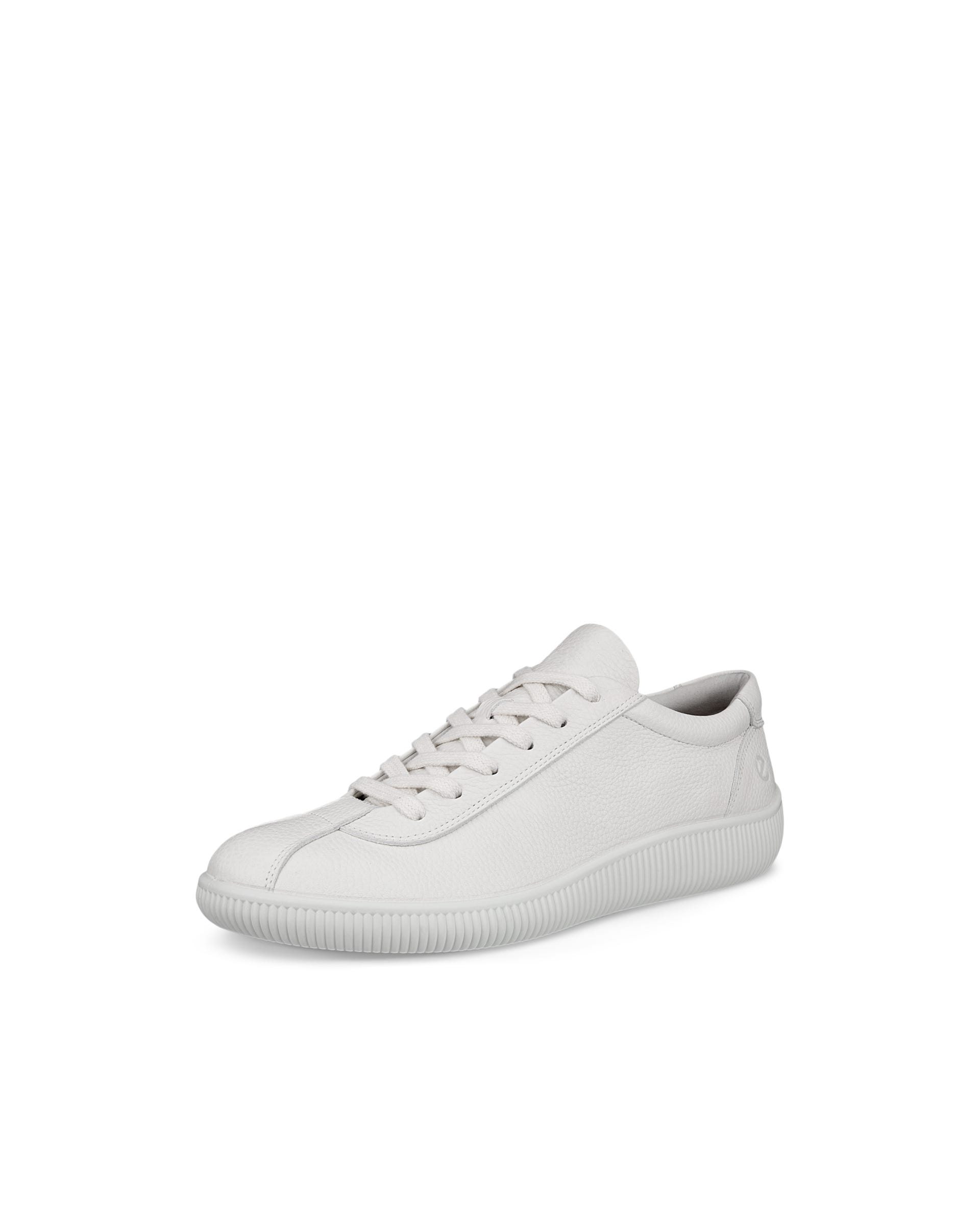 Men's ECCO® Soft Zero Leather Sneaker - White - Main