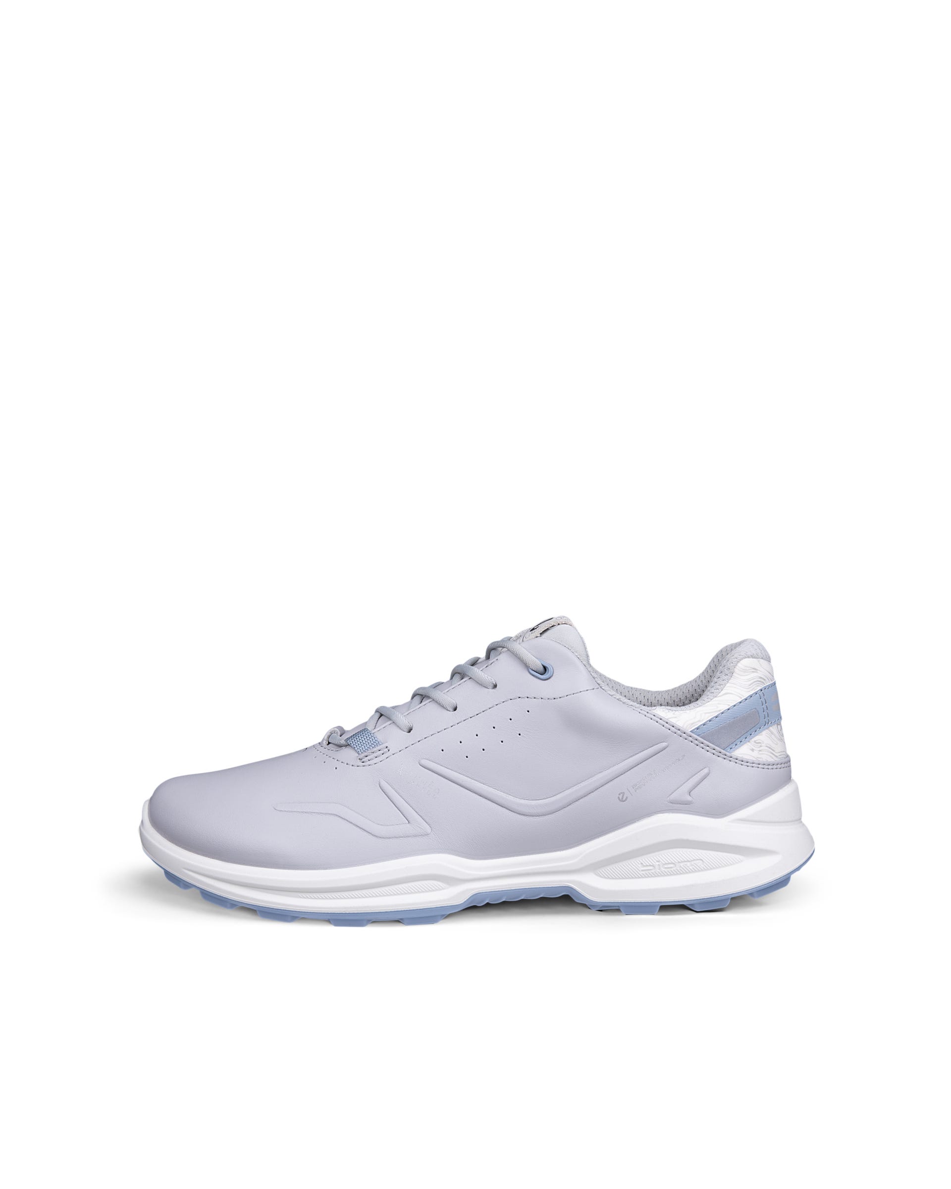 Women's ECCO® Golf Biom H6 Leather Waterproof Golf Shoe - Gray - Outside