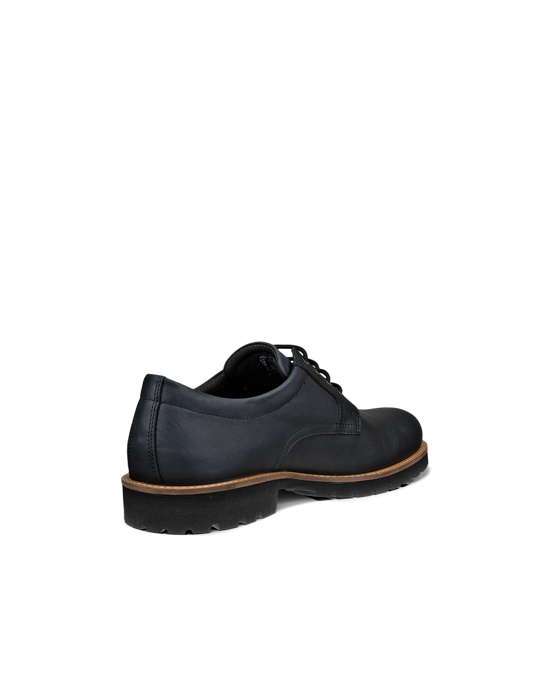 Men's ECCO® Jamestown Leather Derby Shoe - Black - Back