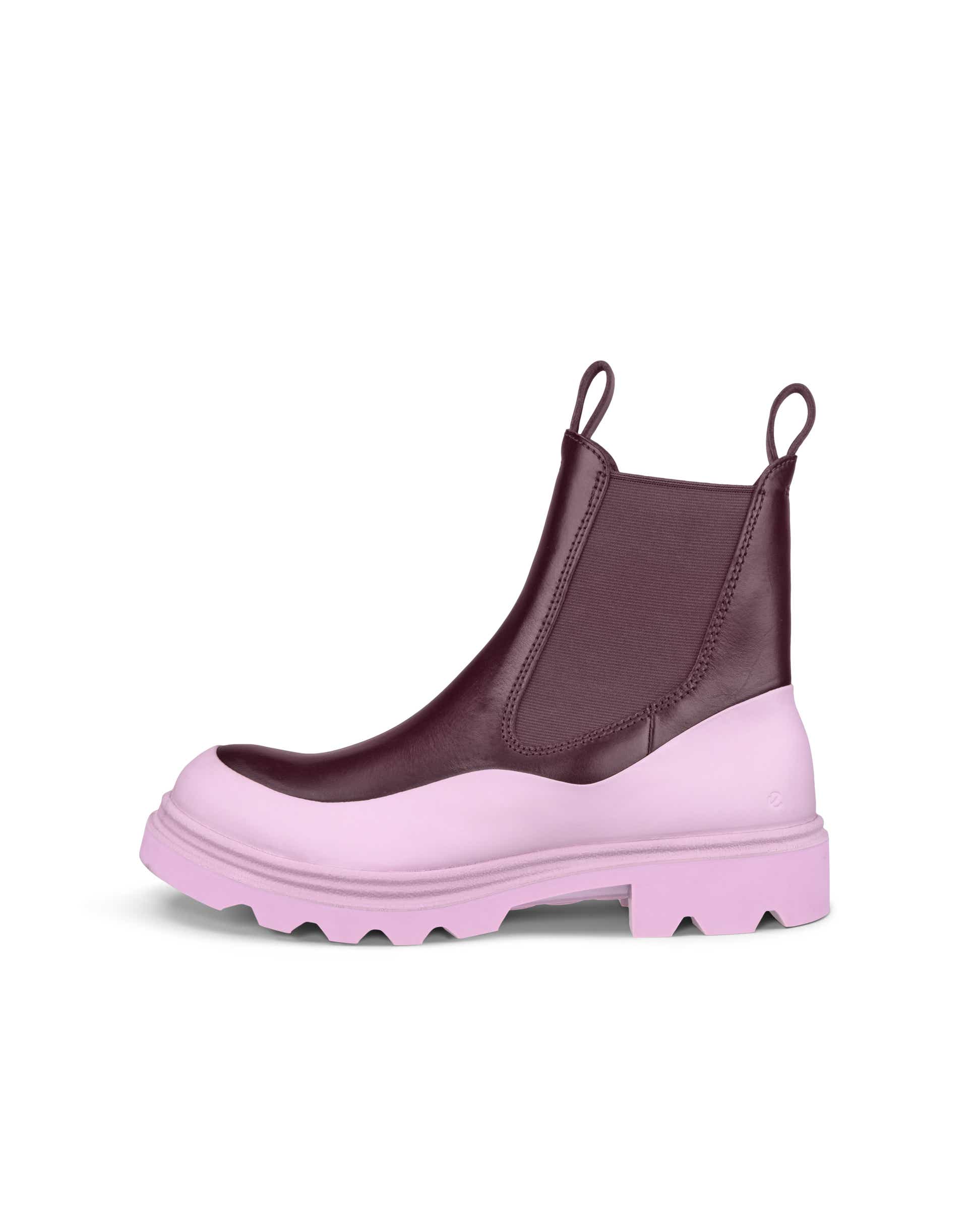 Women's ECCO® Grainer Leather Chelsea Boot - Multicolour - Outside