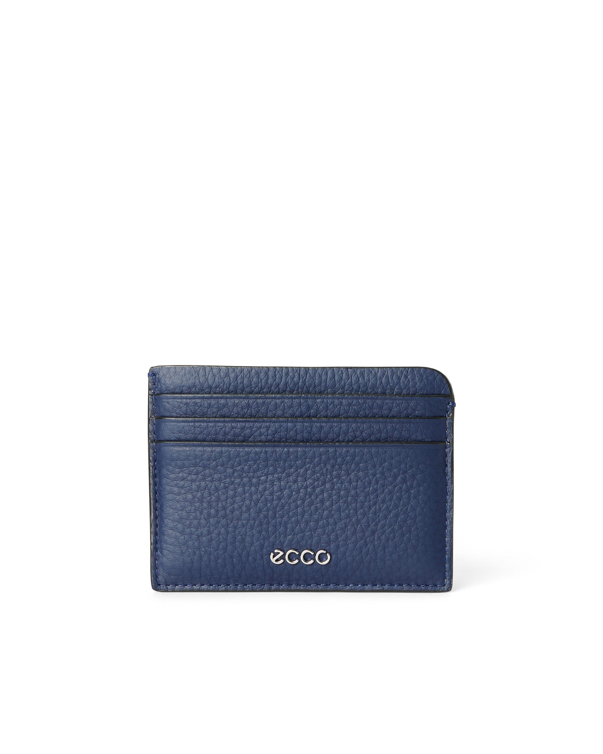 ECCO® Card Case Slim Leather Wallet - Blue - Main