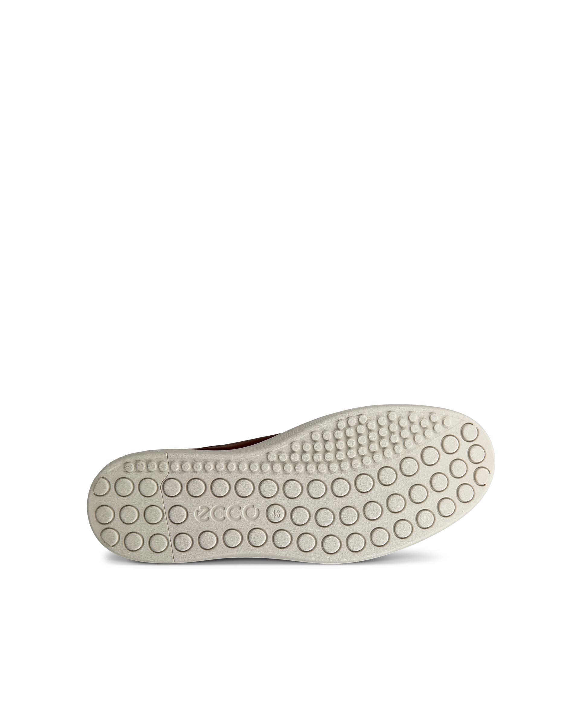 Męskie skórzane sneakersy ECCO® SOFT 60 - Brązowy - Sole