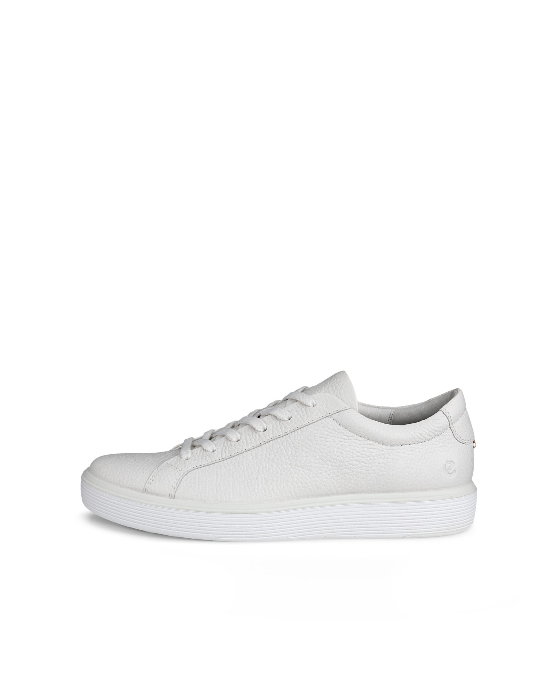 ECCO® Soft 60 Heren leren sneaker - Wit - Outside