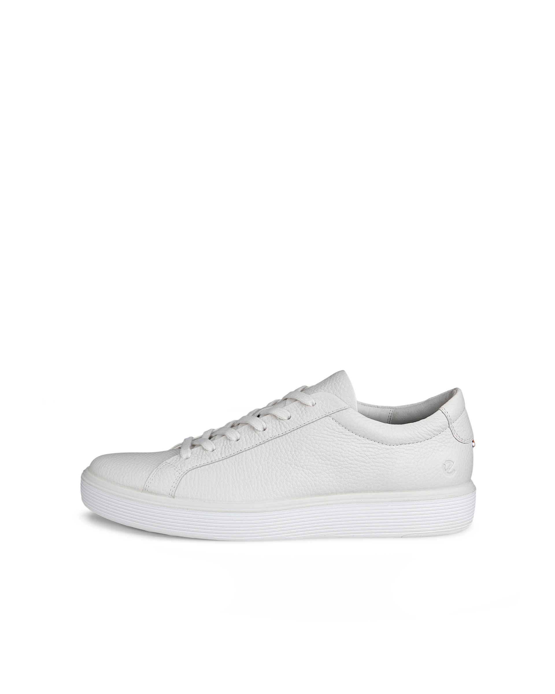 ECCO® Soft 60 Heren nubuck sneaker - Wit - Outside