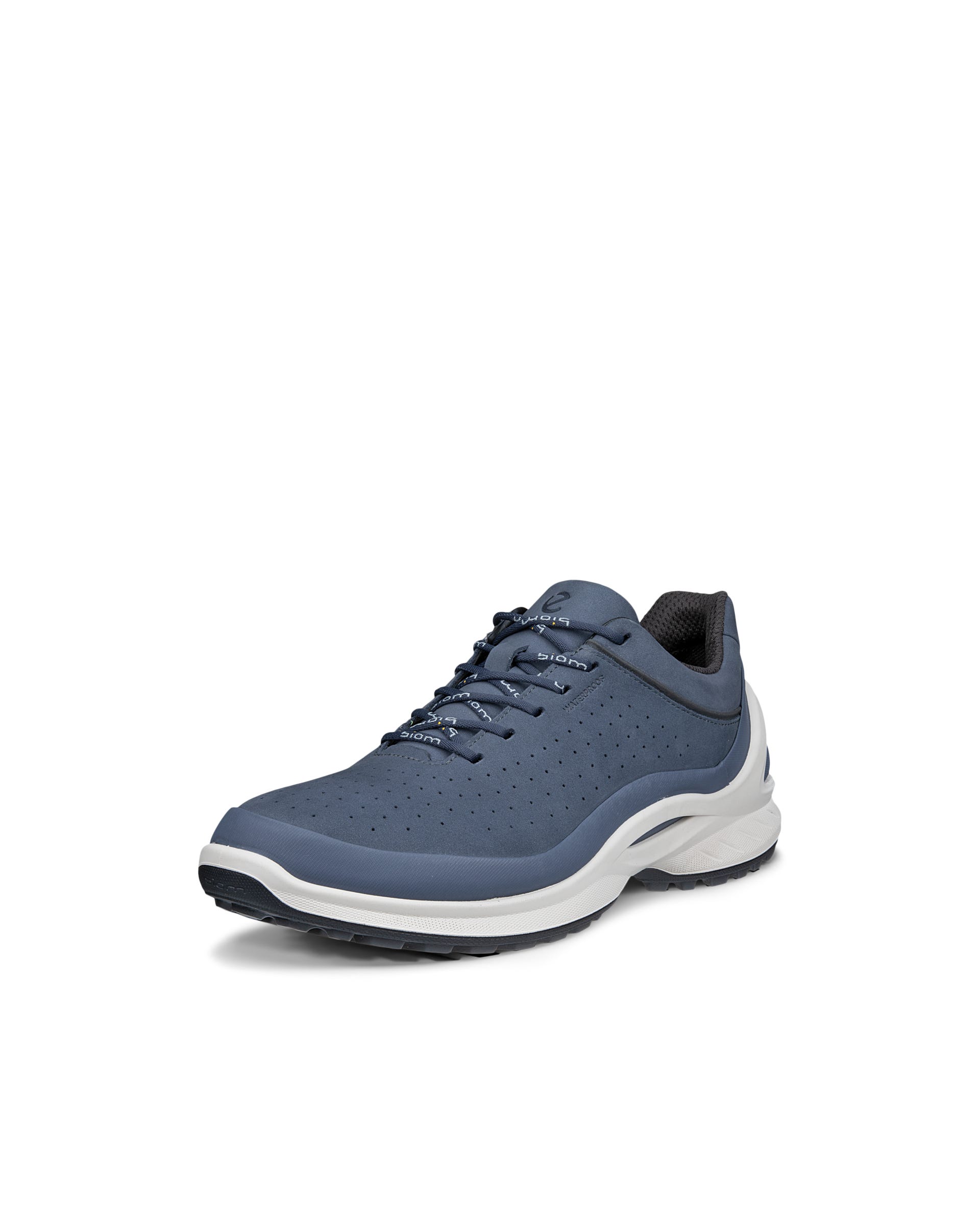 Men's ECCO® BIOM ENERGI Nubuck Waterproof Shoe - Blue - Outside