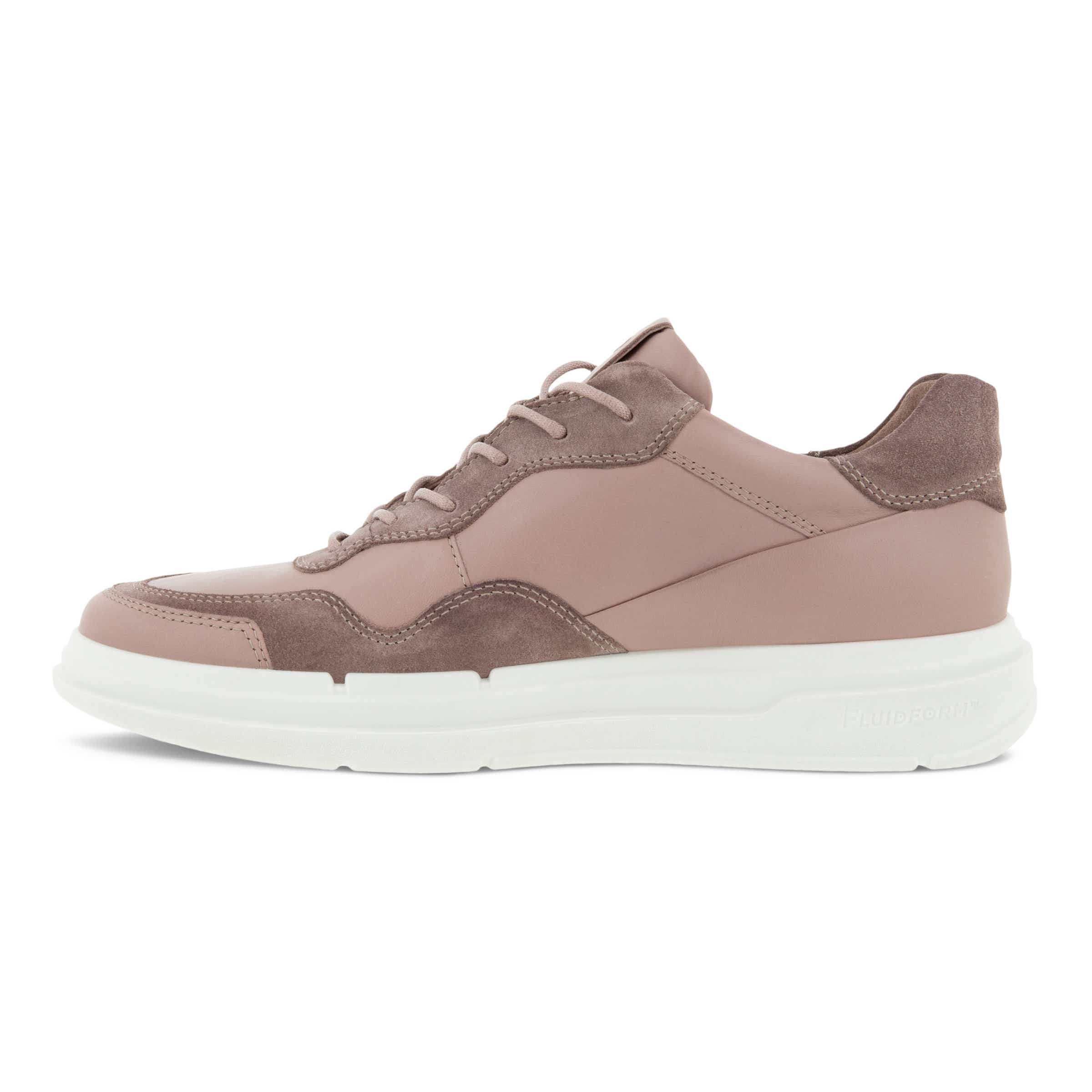 Women's ECCO® Soft X Leather Sneaker - Pink - Inside