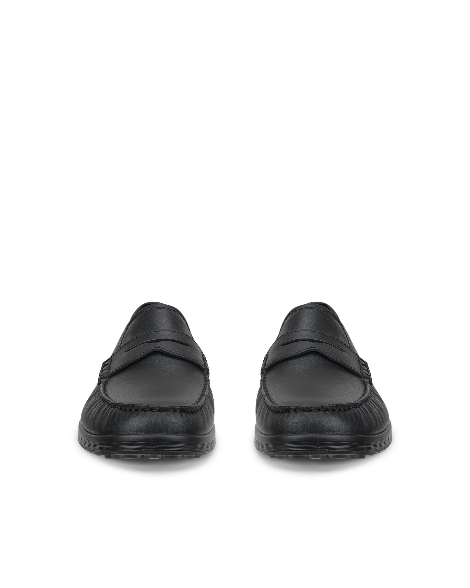 ECCO S LITE MOC MEN'S PENNY LOAFER BOAT SHOE - Black - Outside