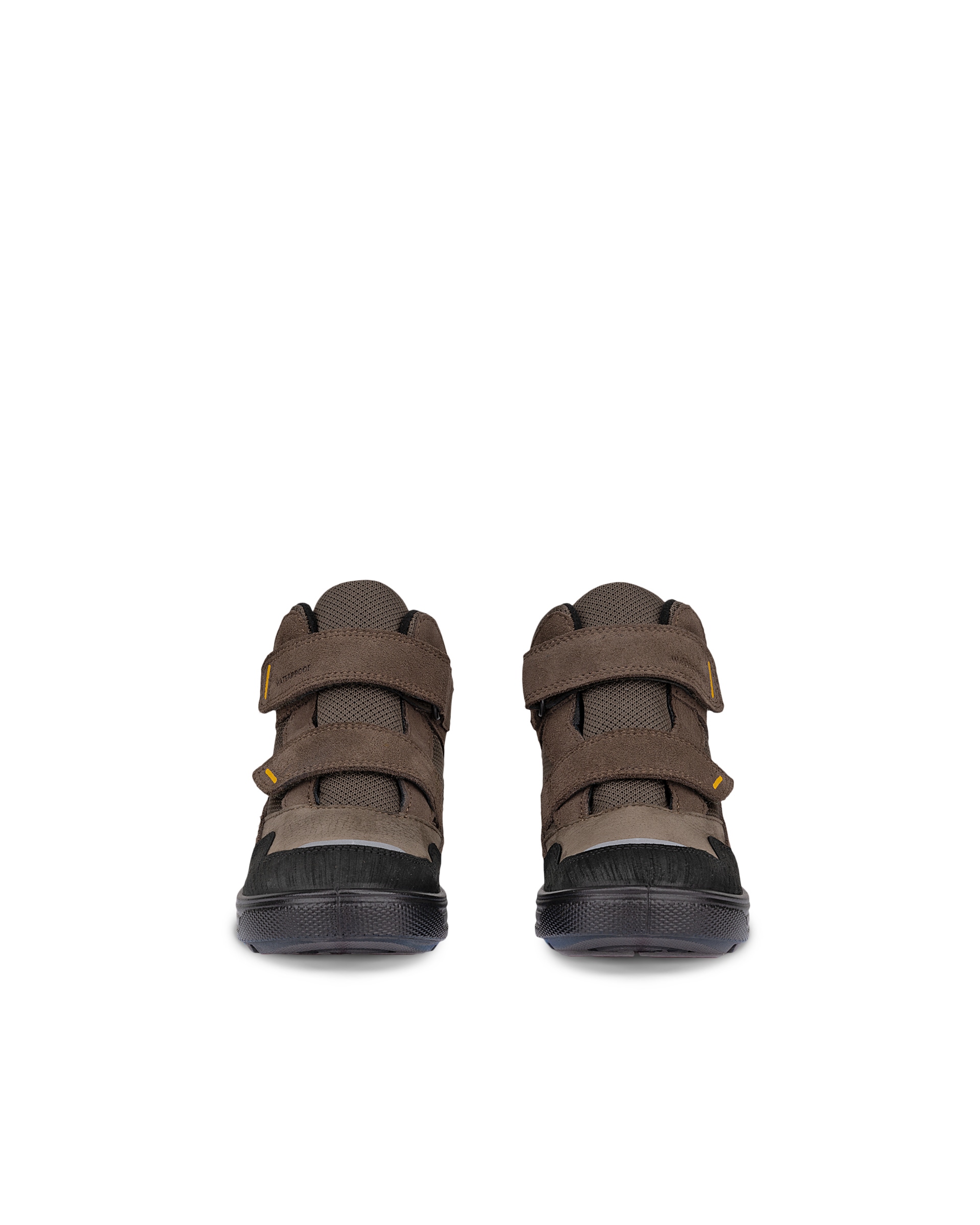 ECCO® URBAN SNOWBOARDER dječje vodootporne zimske platnene čizme - Smeđa - Front pair