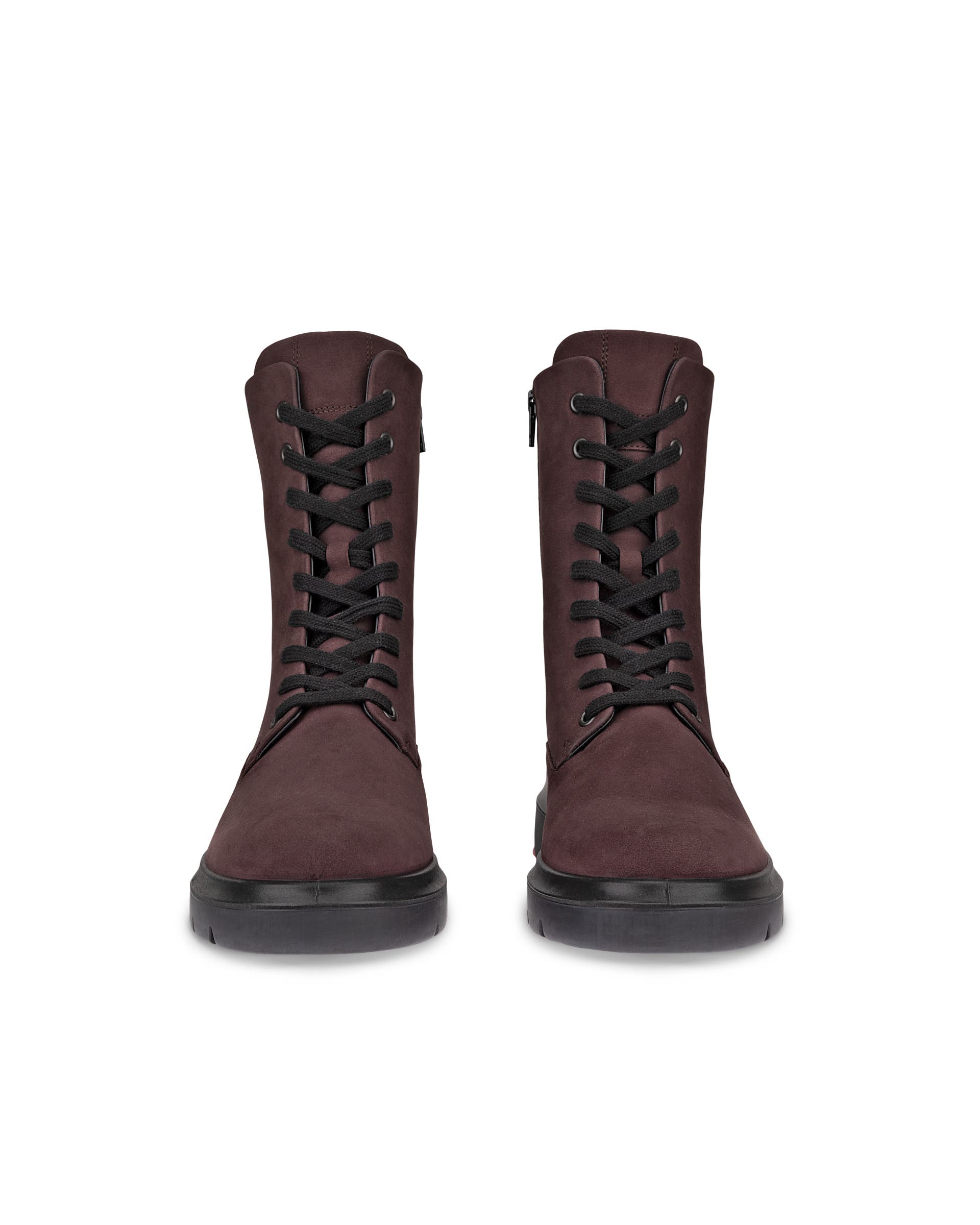 ECCO® NOUVELLE høj støvle i nubuck til damer - Brun - Front pair