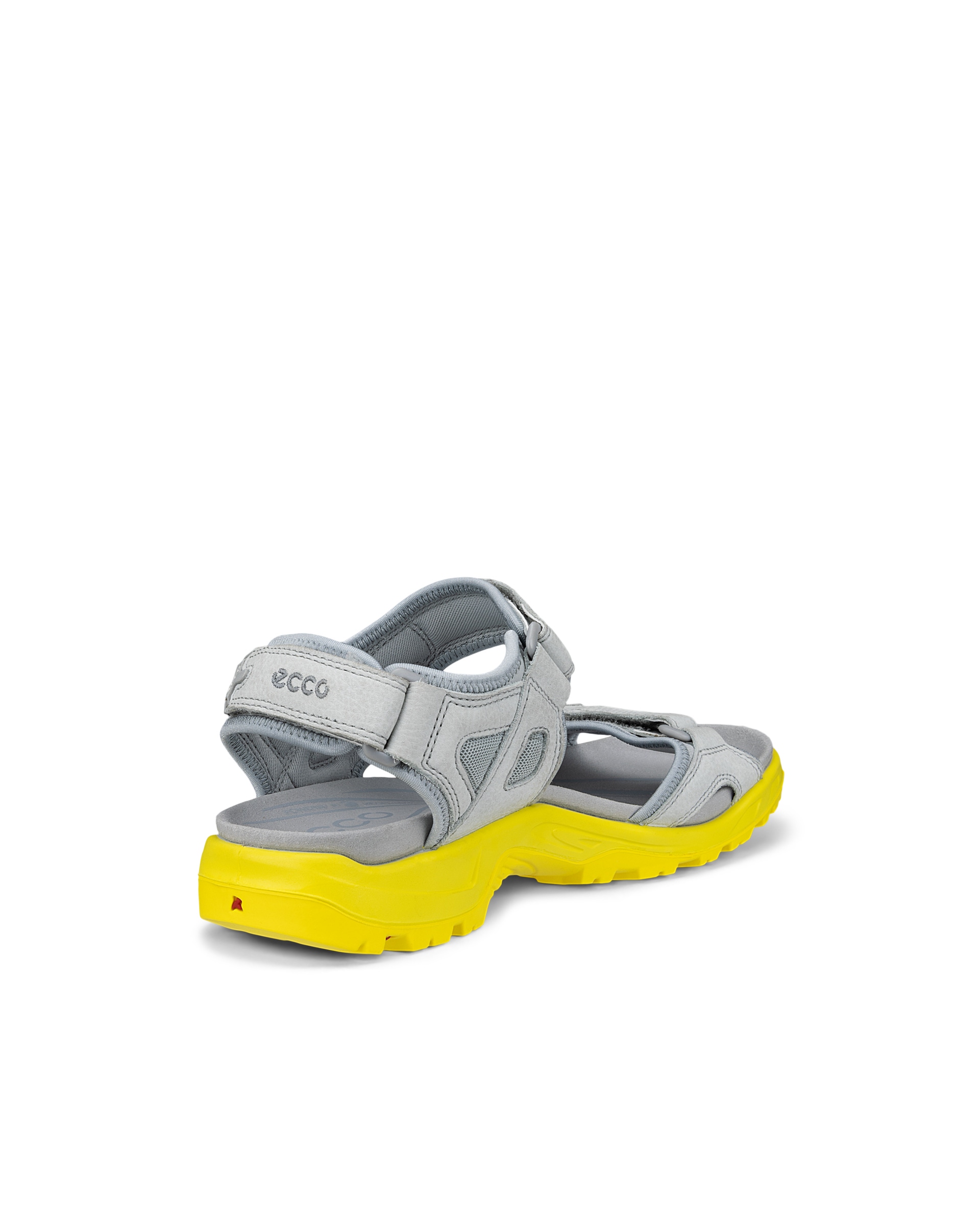 Men's ECCO® Offroad Nubuck Outdoor Sandal - Grey - Back