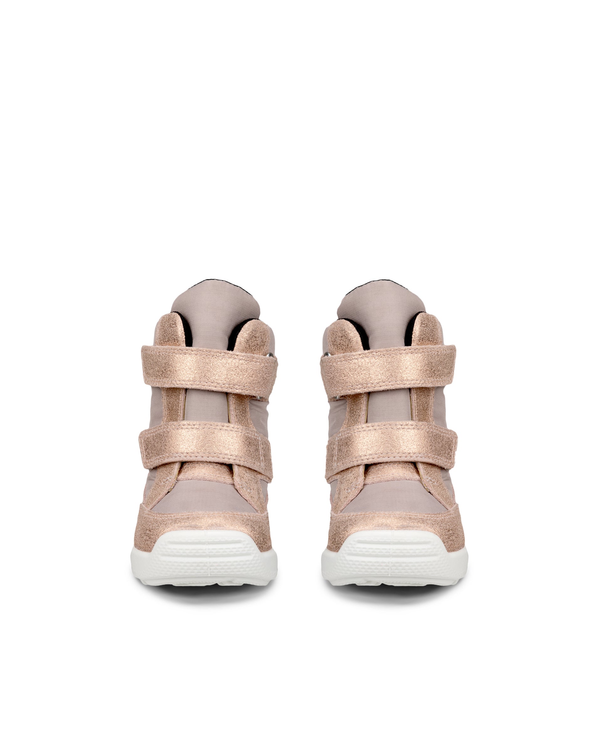 ECCO® Urban Mini Kinder Ankle Boot aus Veloursleder mit Gore-Tex - Rosa - Front pair