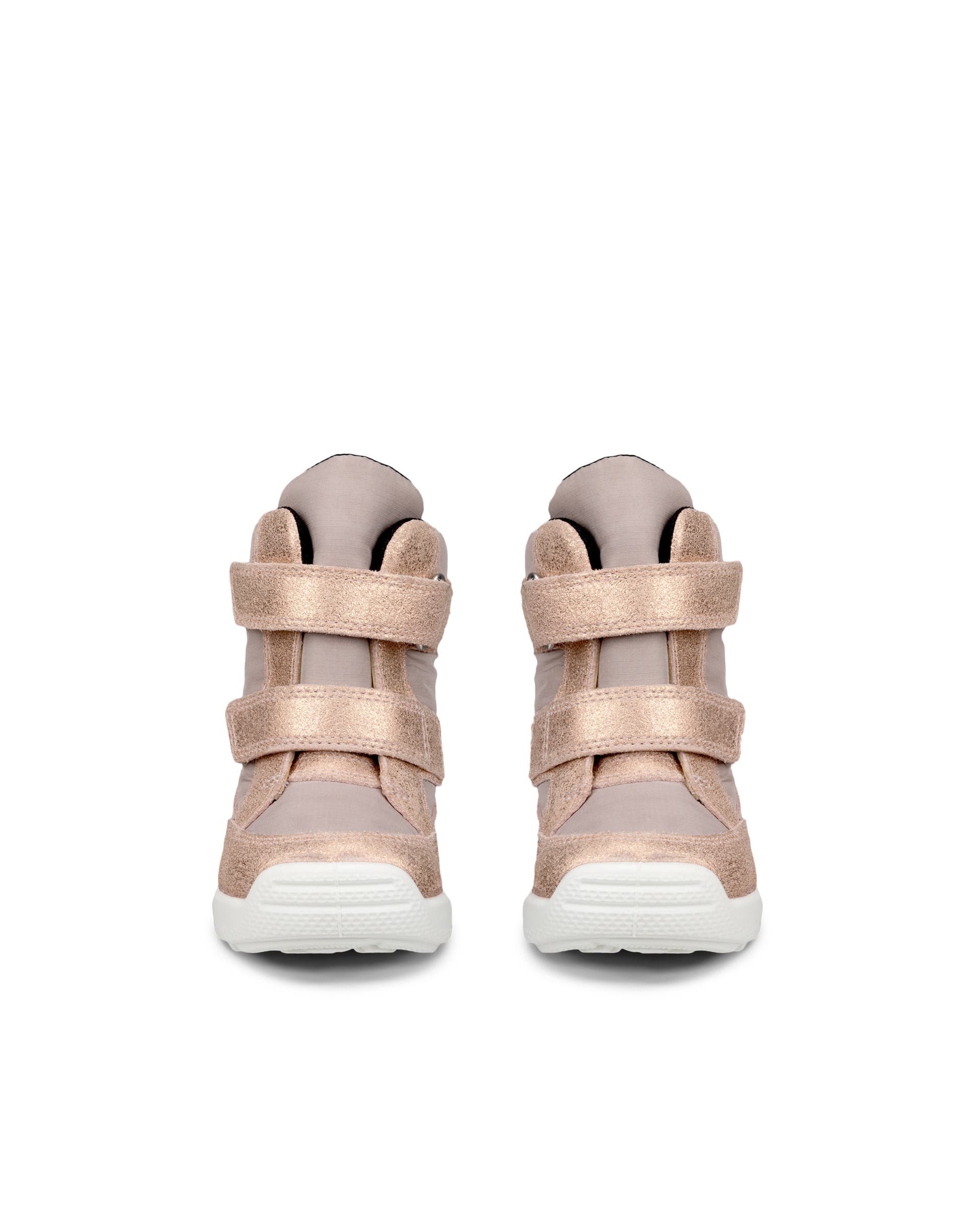 Kids' ECCO® Urban Mini Suede Gore-Tex Ankle Boot - Pink - Front pair