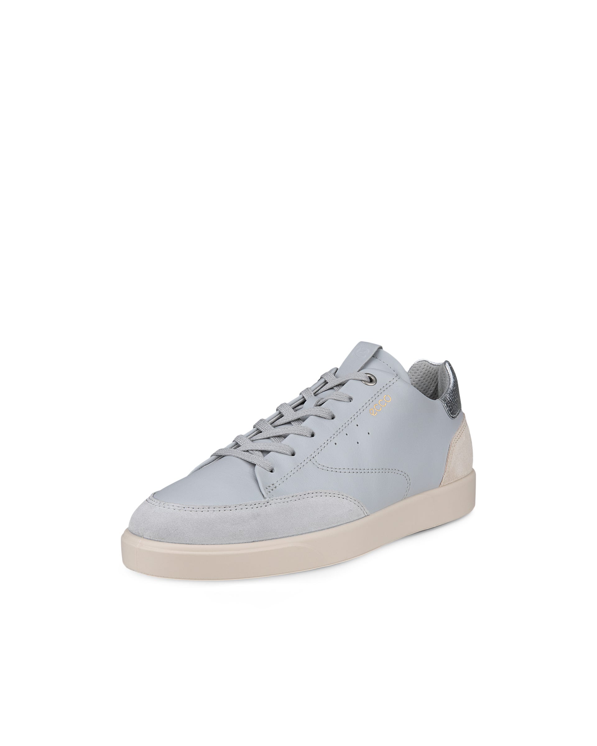 Women's ECCO® Street Lite Leather Sneaker - Grey - Main