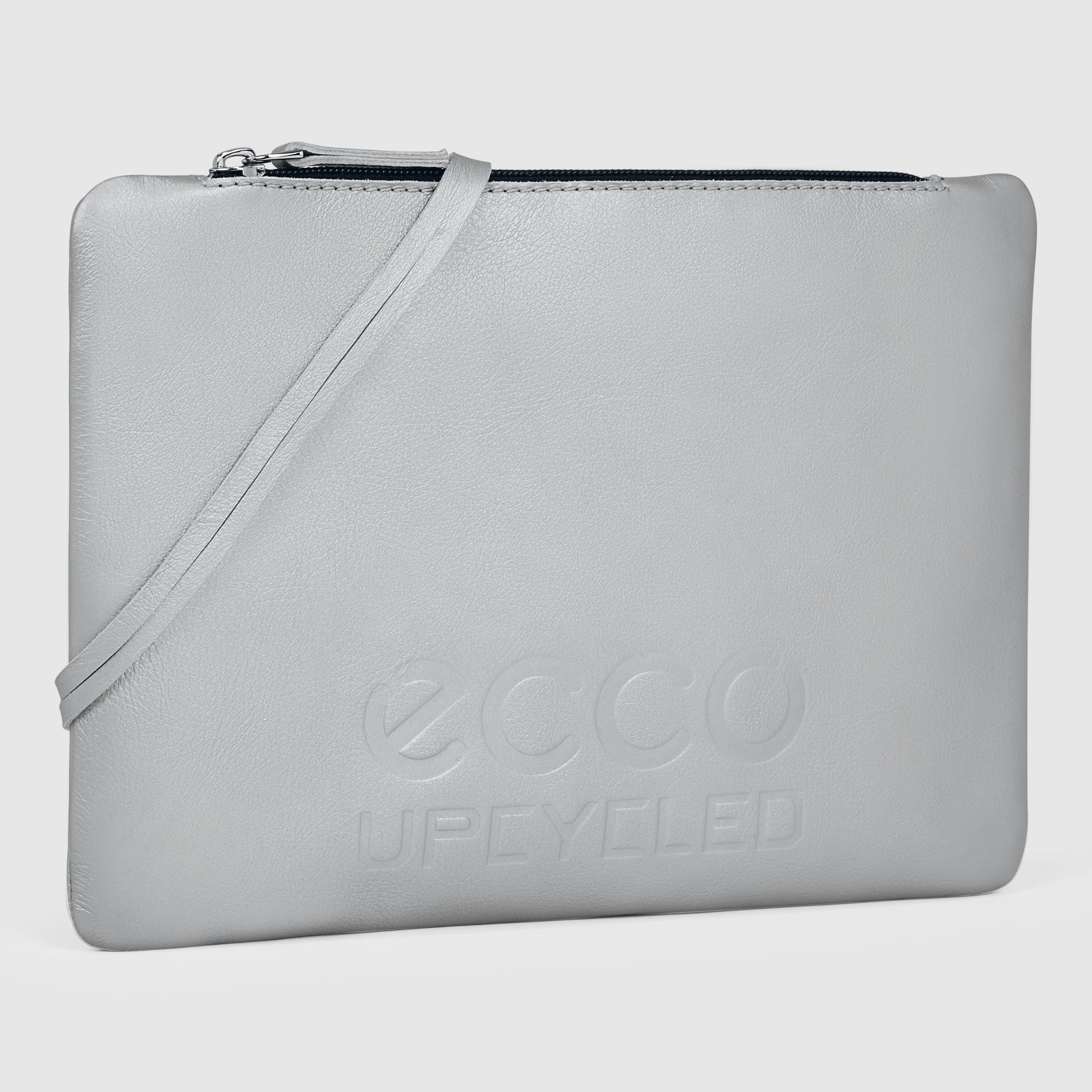 ECCO® Upcycled Leather Pouch Bag - Metallics - Main